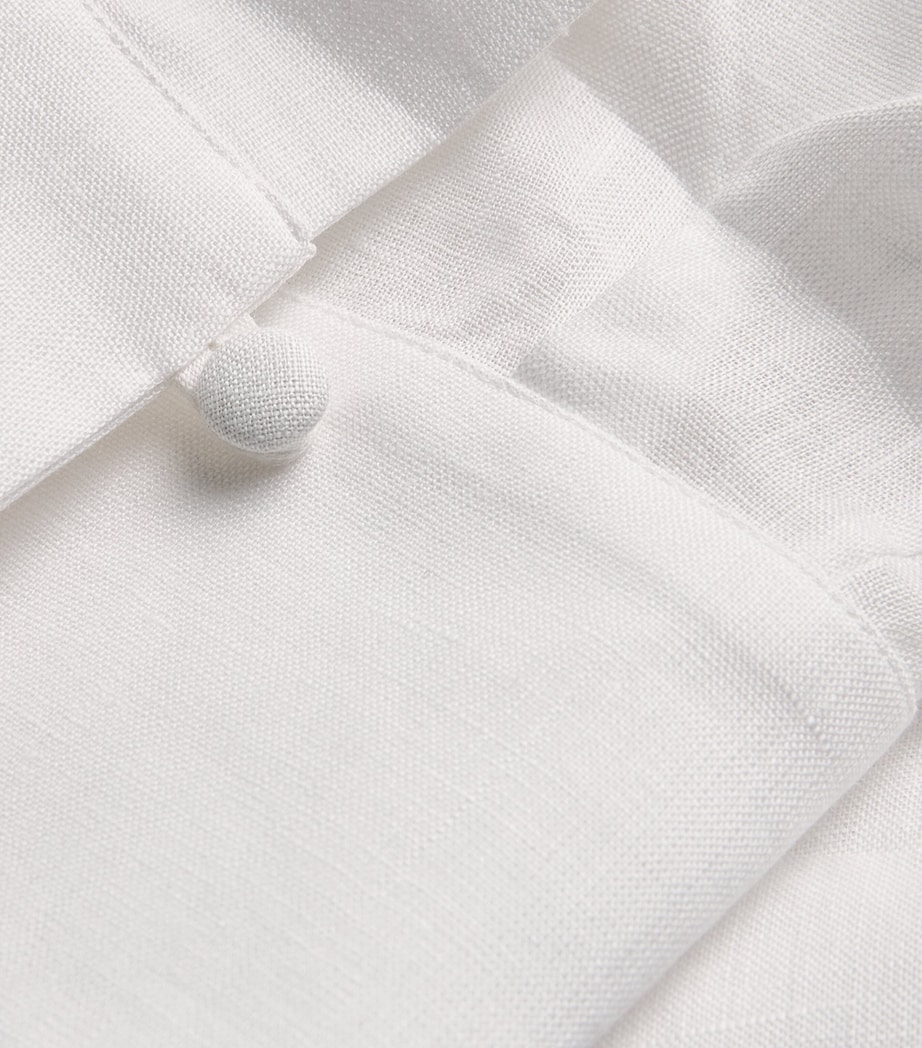 Linen Bahamas Tunic Mini Dress LATTE Image 5