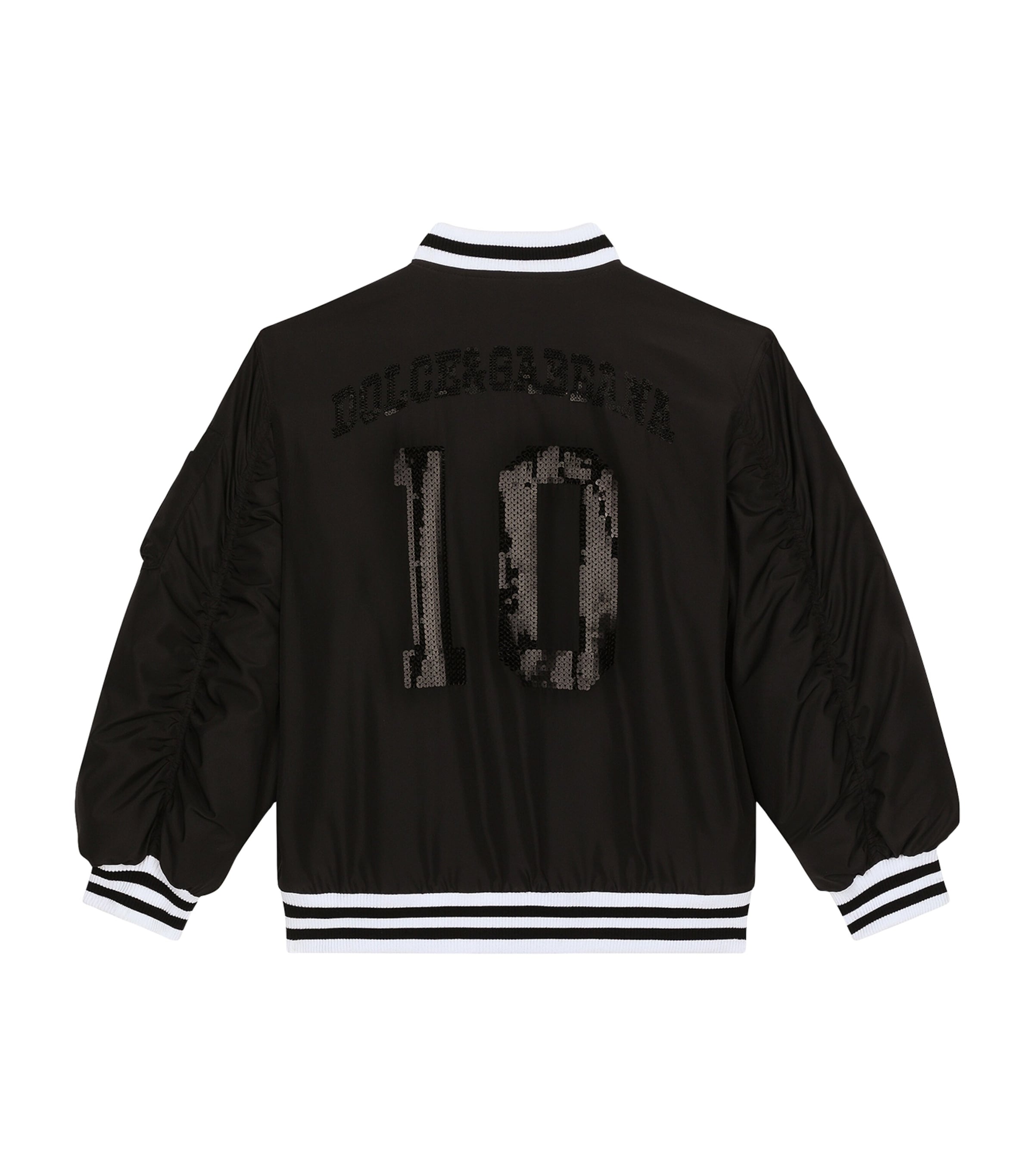 Varsity Bomber Jacket N0000-BLACK Image 2