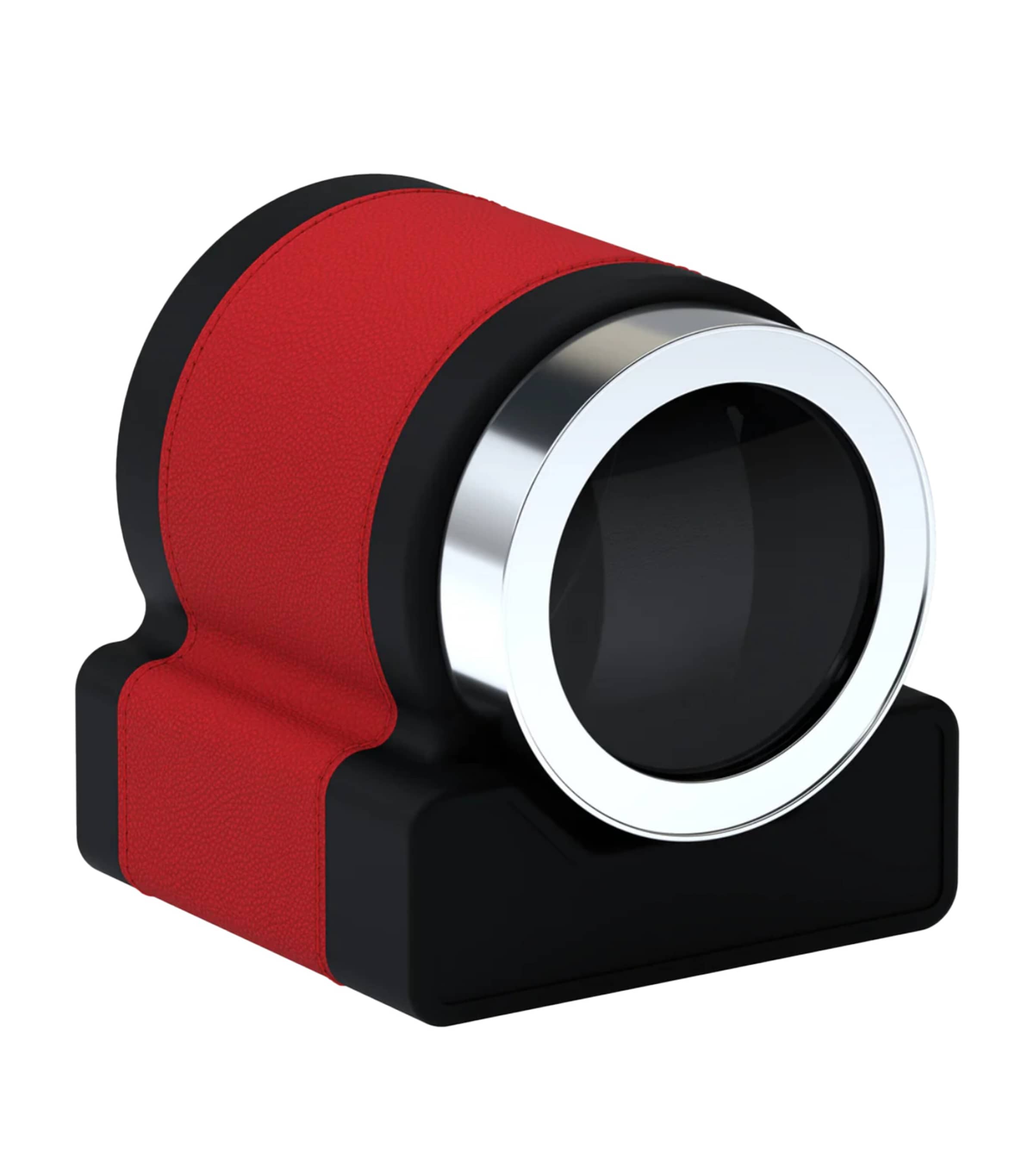 Scatola Del Tempo Leather Rotor One Automatic Watch Winder In Red