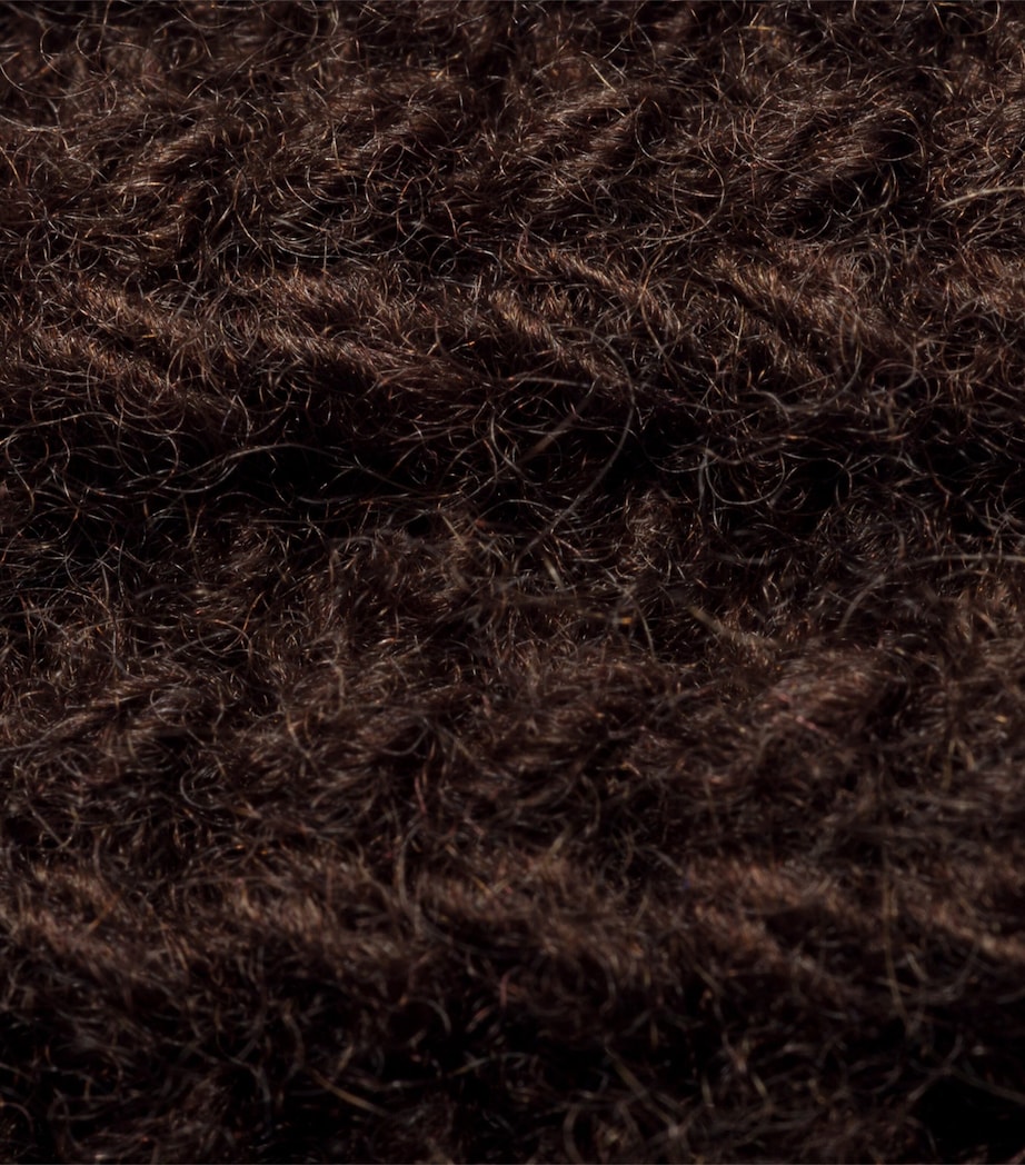 Wool-Cashmere-Blend Logo Gloves F0003 Image 2