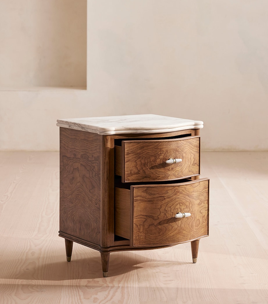 Soho Home Valerie Bedside Table Arabescato Image 3