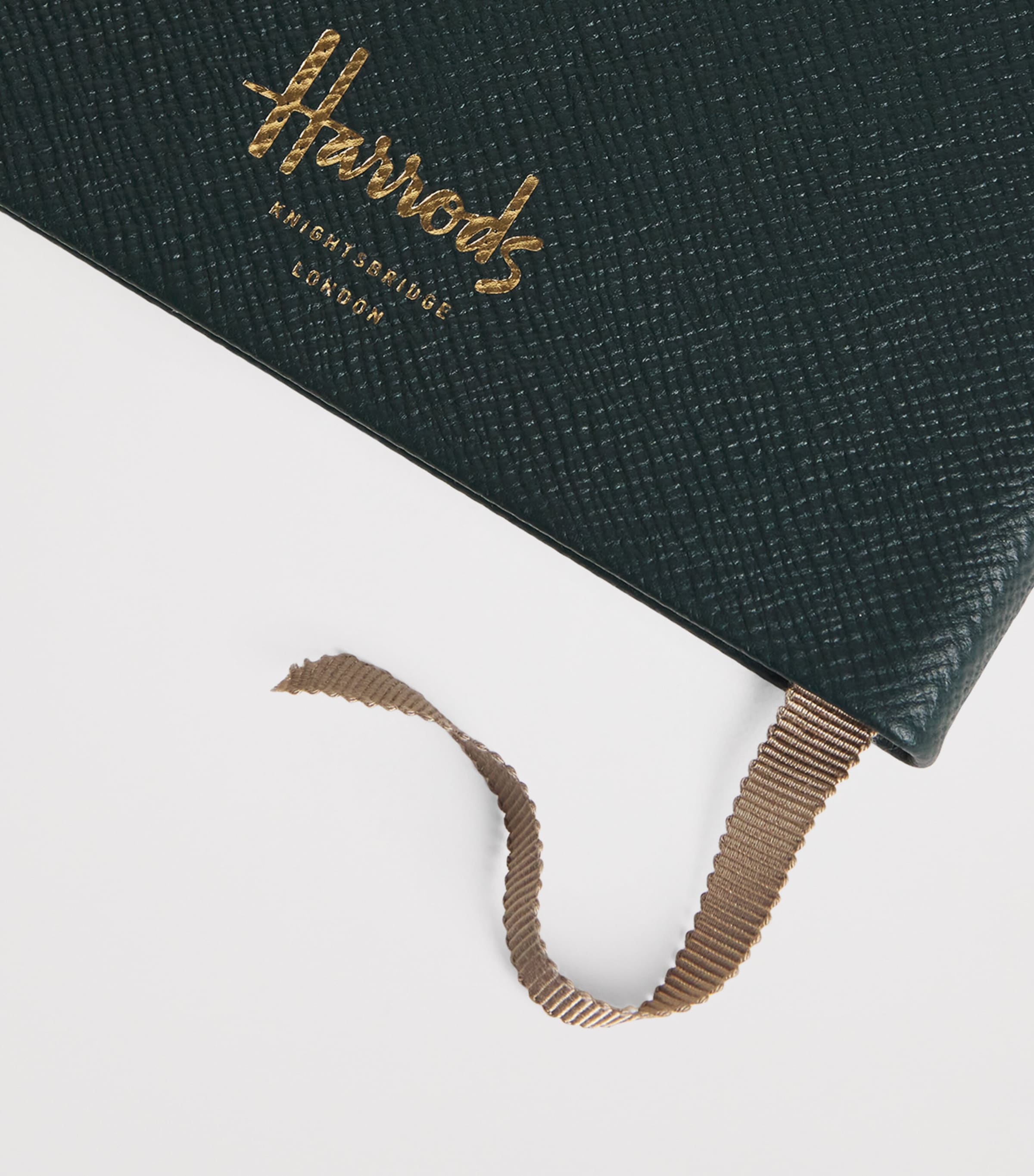 Leather A5 Diary 2026 HARRODS GREEN Image 4