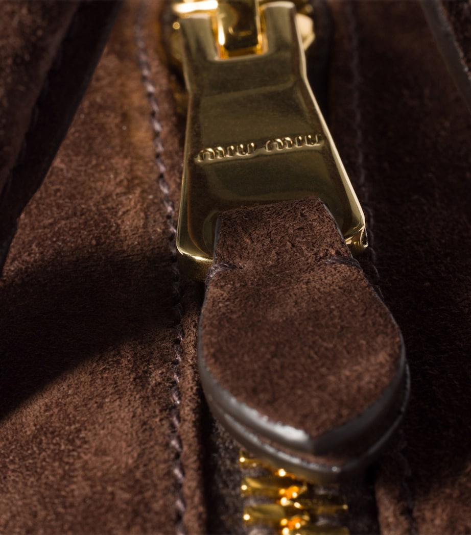 Suede Arcadie Top-Handle Bag F0003 Image 7