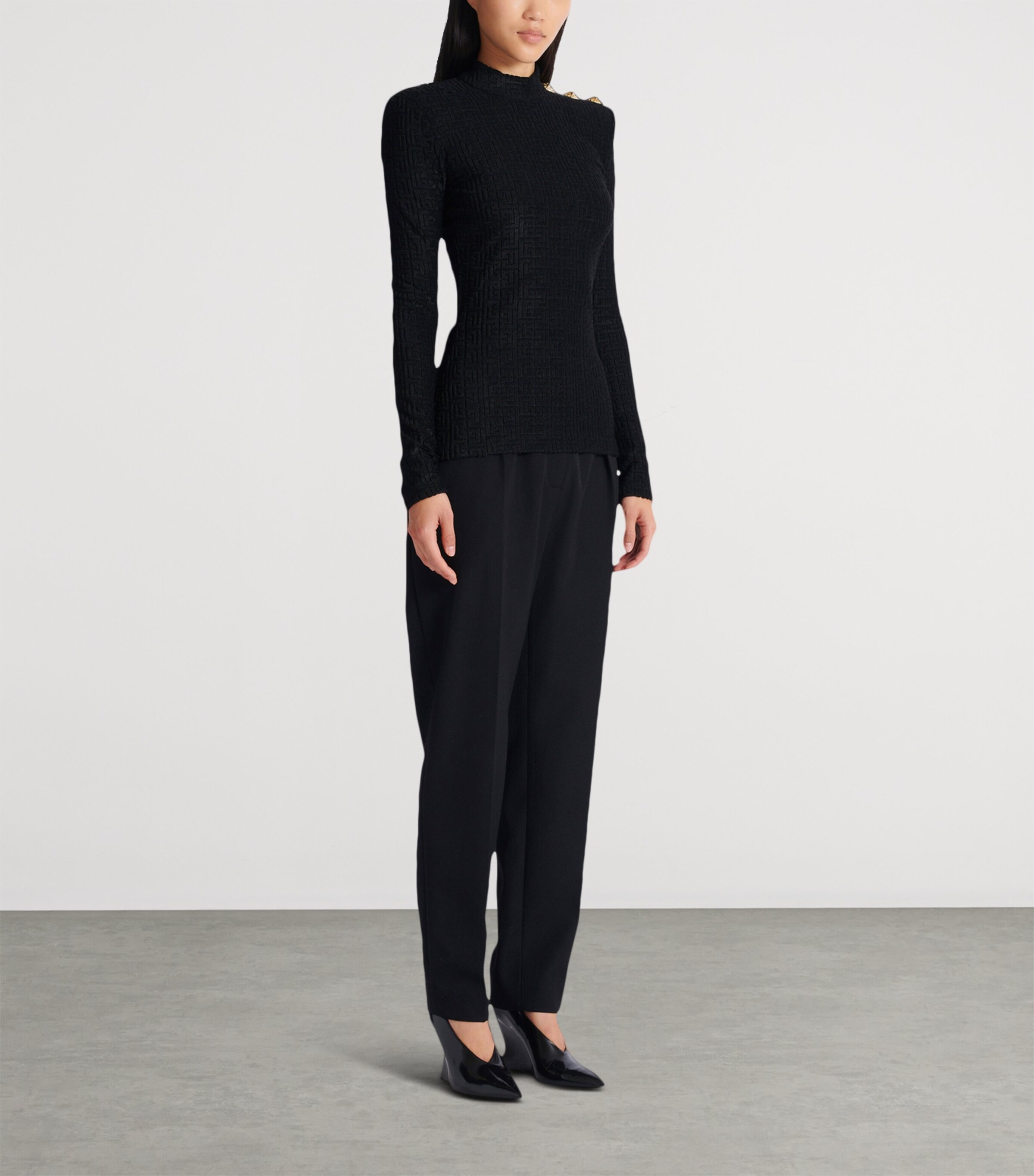 Bouclette Monogram Top 0PA NOIR Image 2