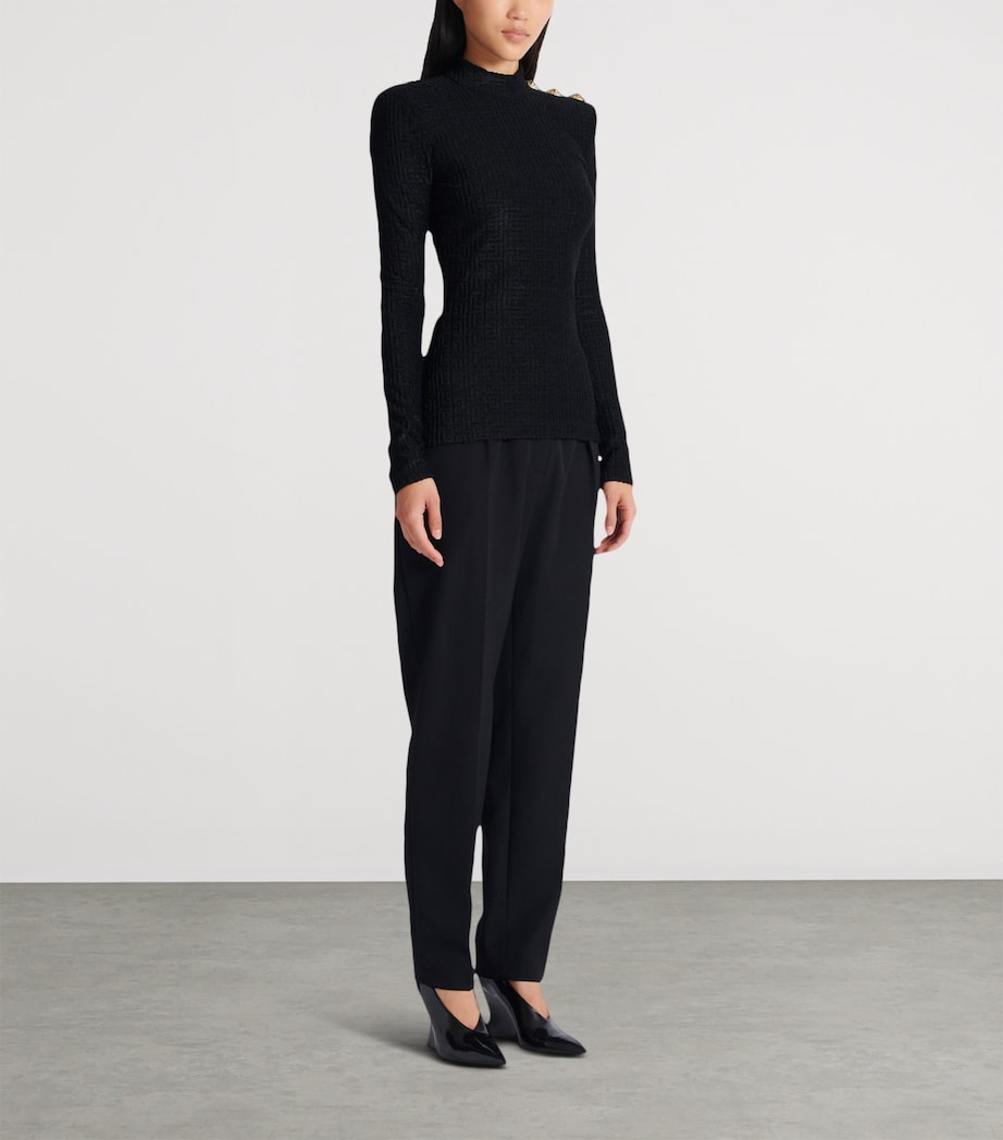 Bouclette Monogram Top 0PA NOIR Image 2