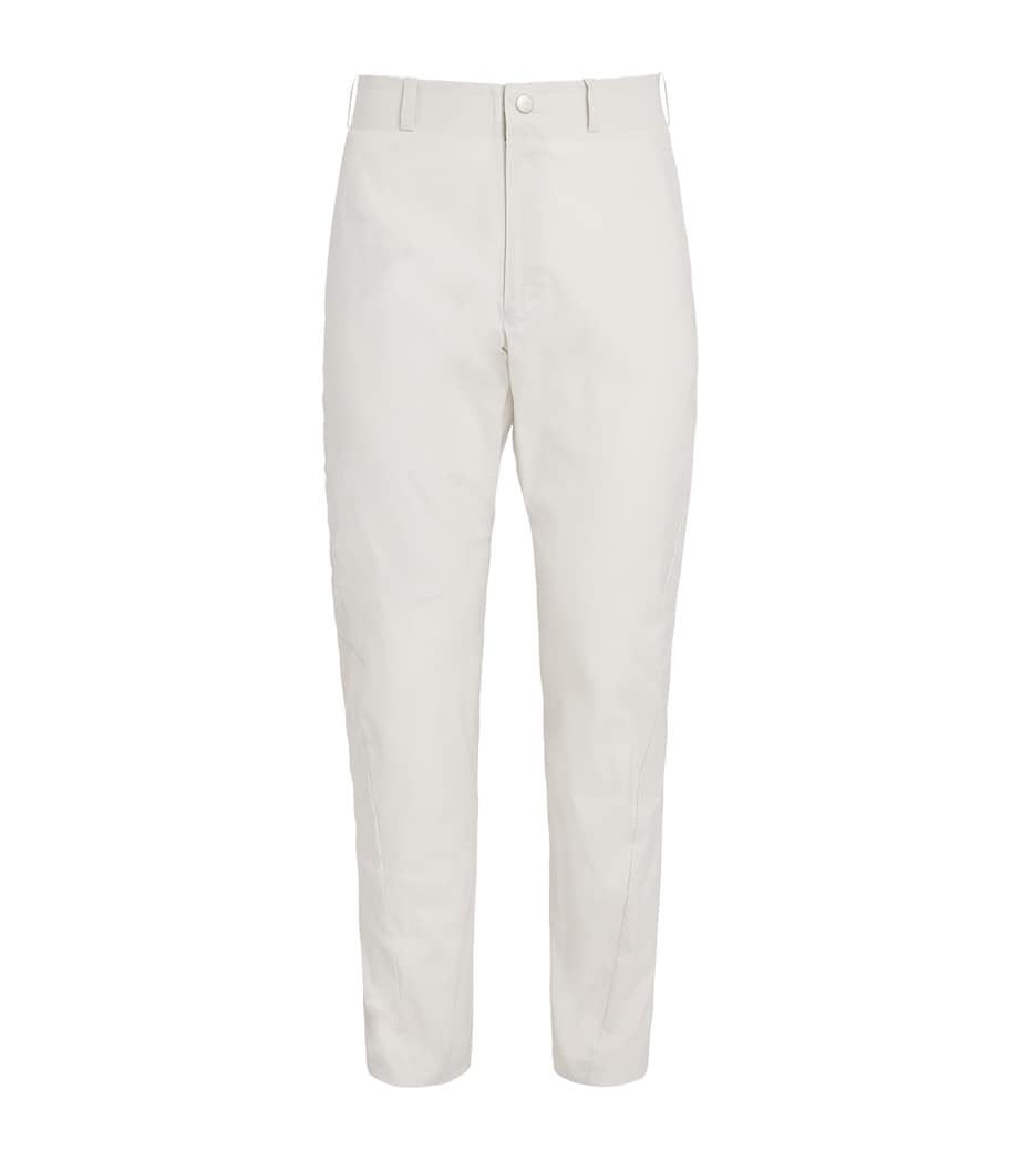 Alba Mens Cotton-Blend Techno Trousers Ivory Image 1