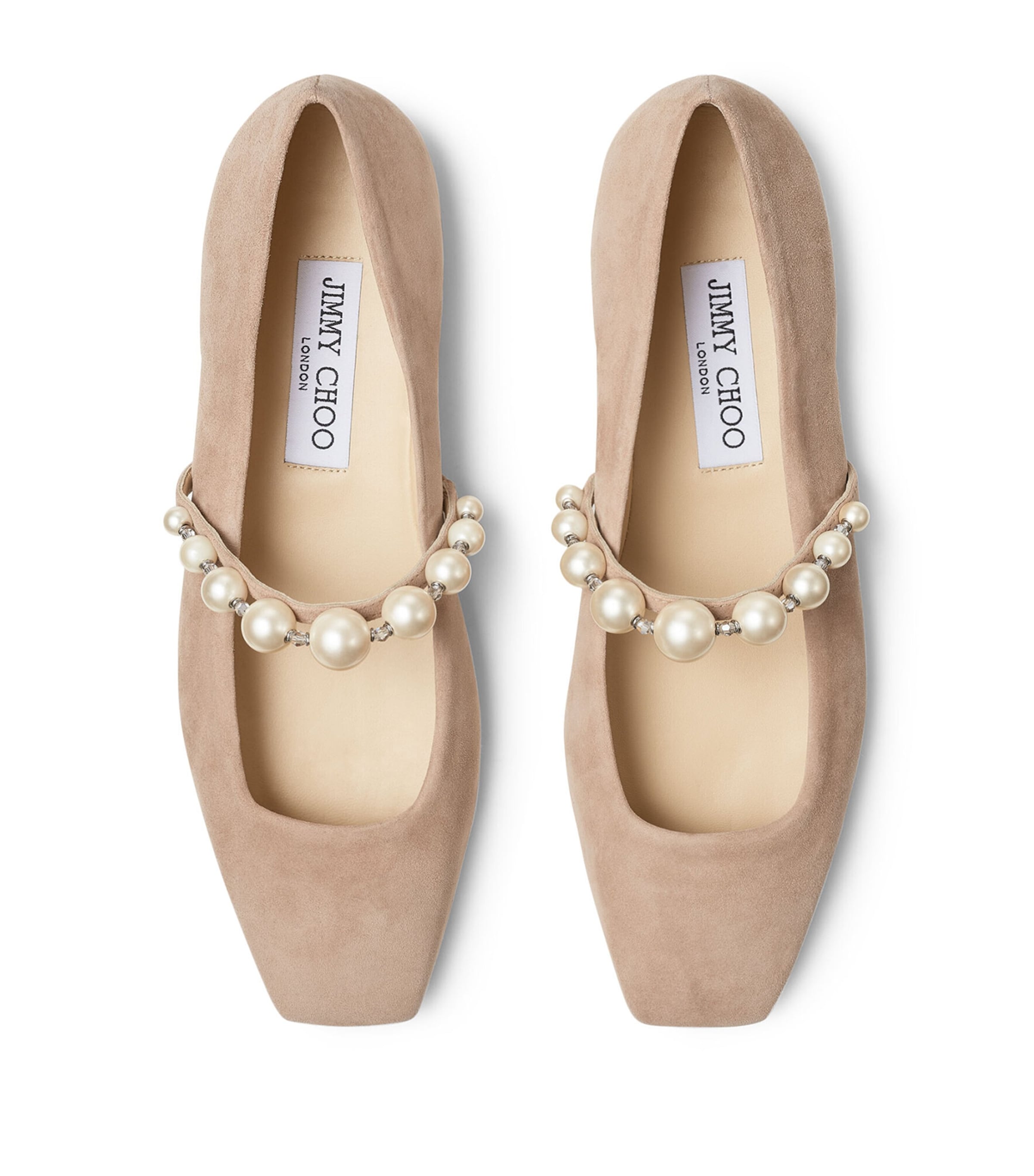 Ballerina Flats Jimmy Choo Ade JIMMY CHOO Ade Embellished Suede