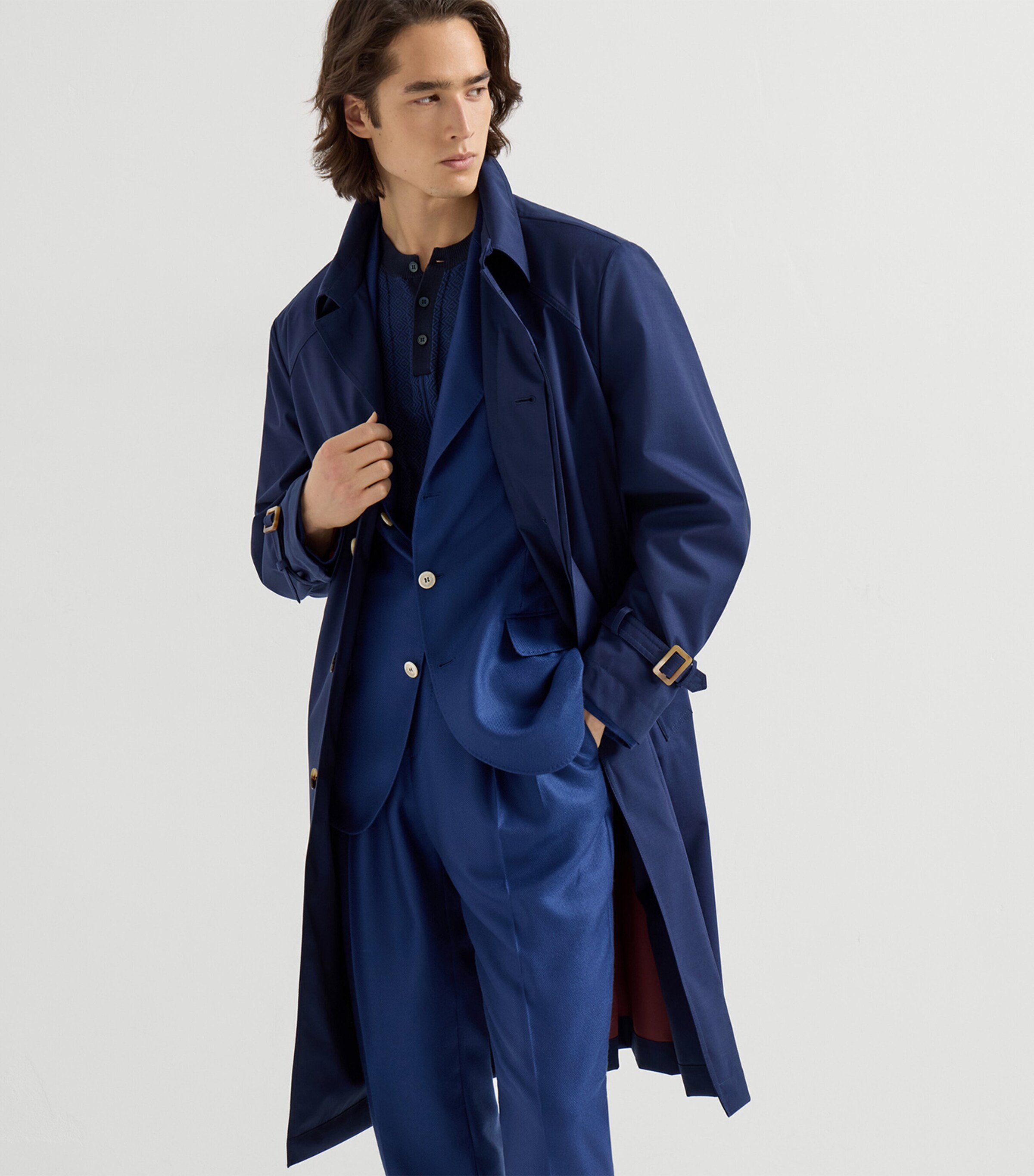 Wool Fresco Trench Coat C350 Image 4