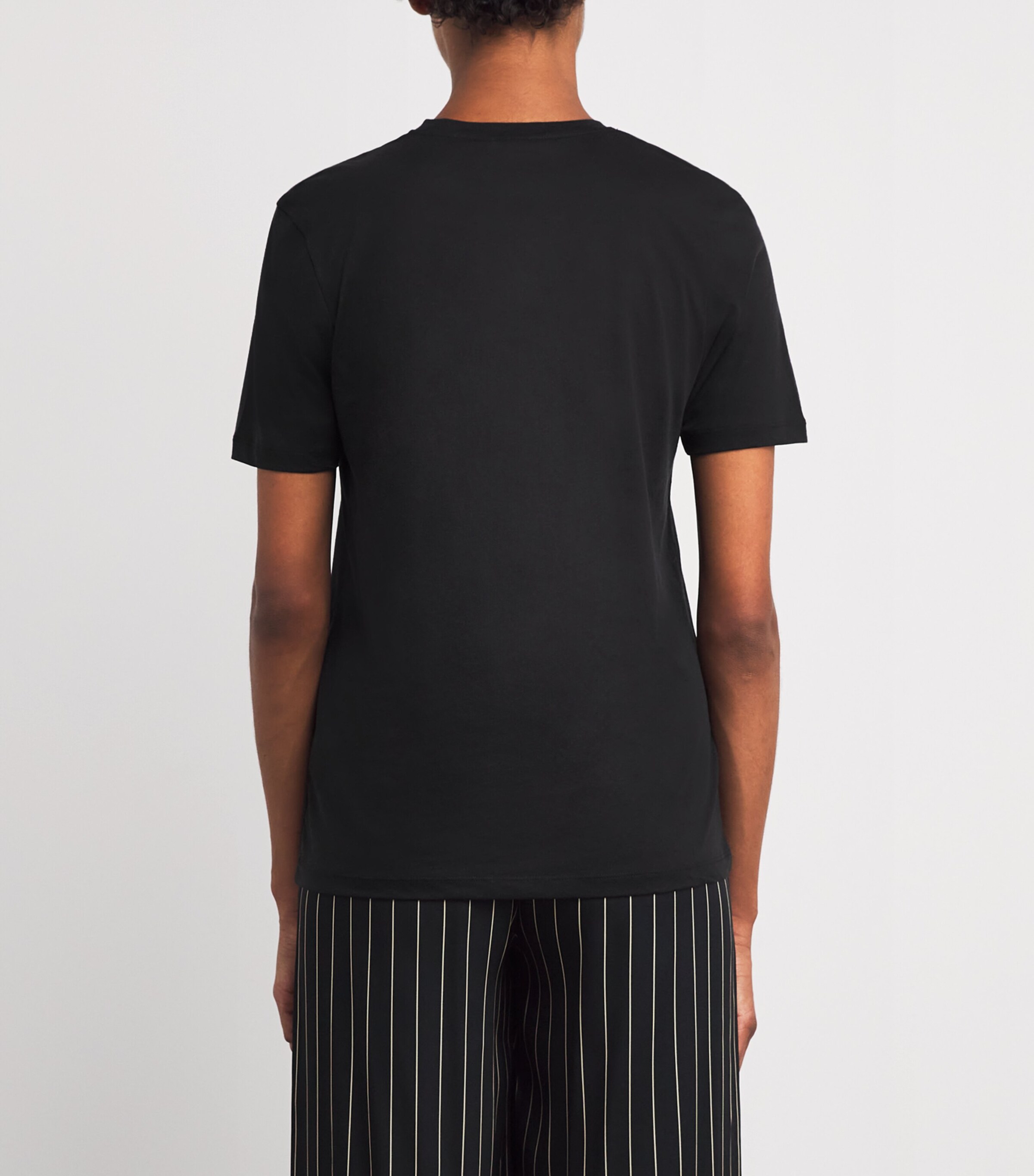 Cotton-Silk T-Shirt BLACK Image 4