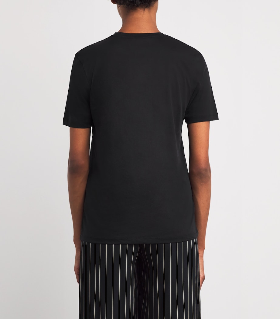 Cotton-Silk T-Shirt BLACK Image 4