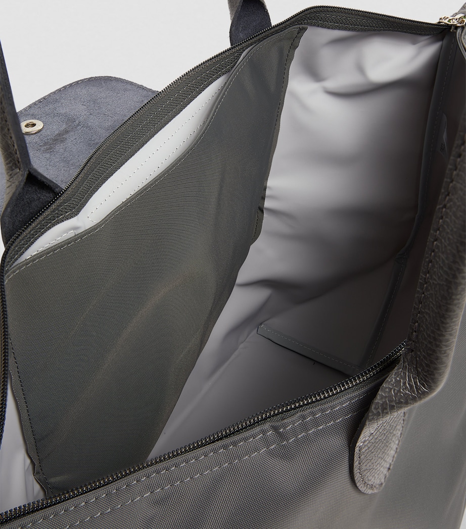 Large Le Pliage Green Tote Bag P66 GRAPHITE Image 6