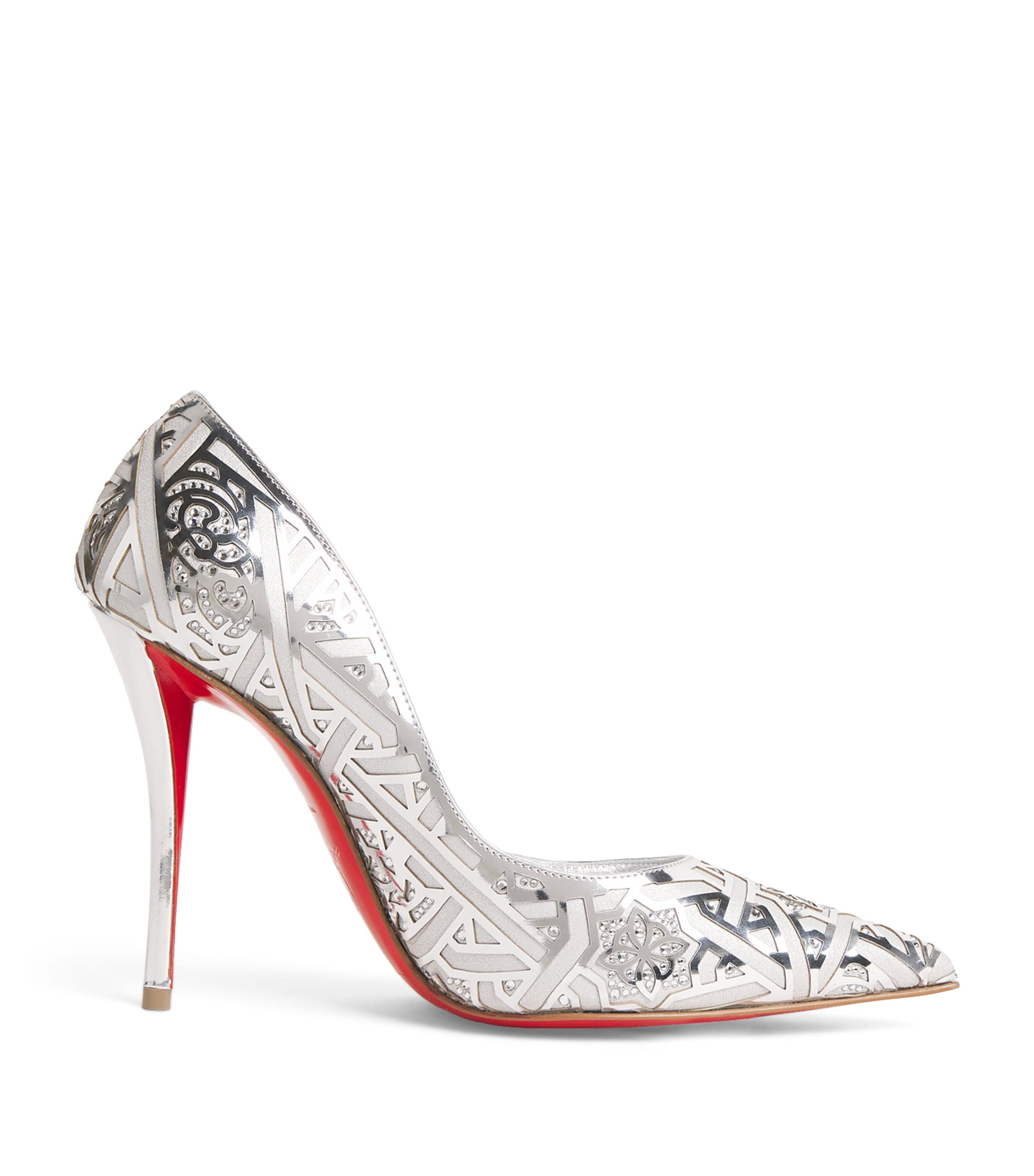 Christian Louboutin Womens Miss Z Carouba Leather Pumps 100 Image 1