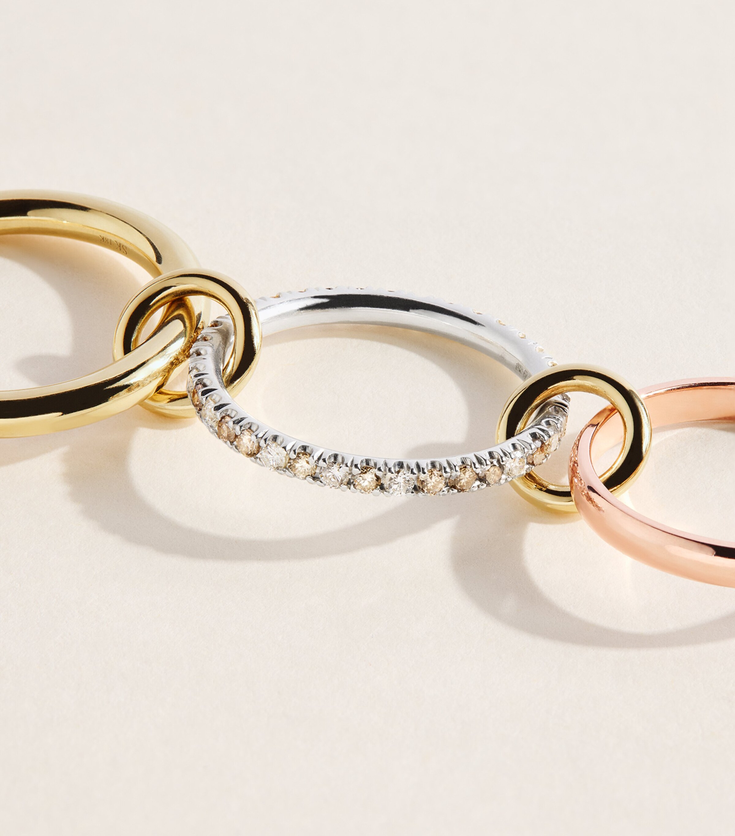 Spinelli Kilcollin Mixed Gold, Sterling Silver and Diamond Cancer Ring Sterling Silver Image 5