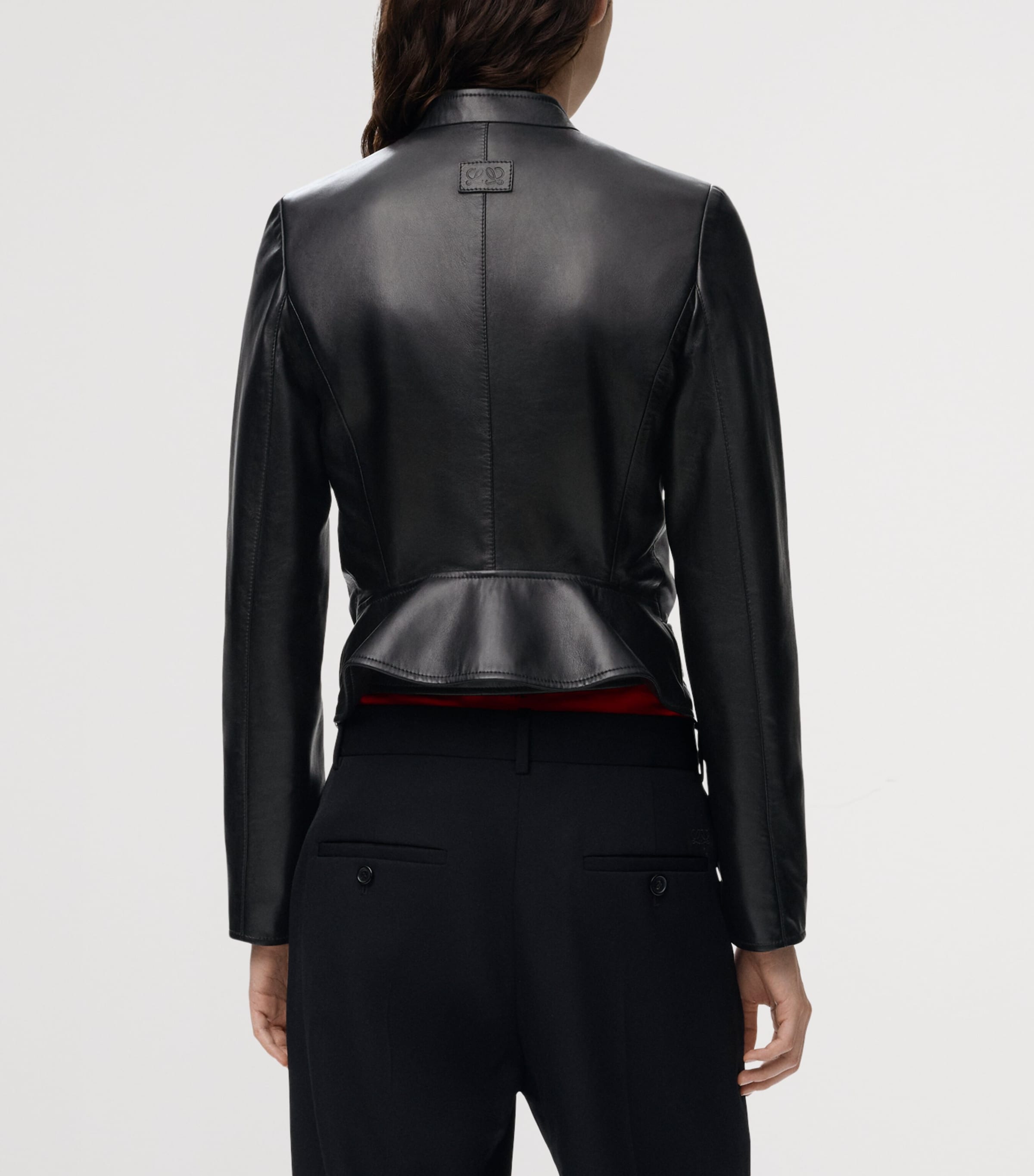 LOEWE Womens Biker Jacket Black Image 4