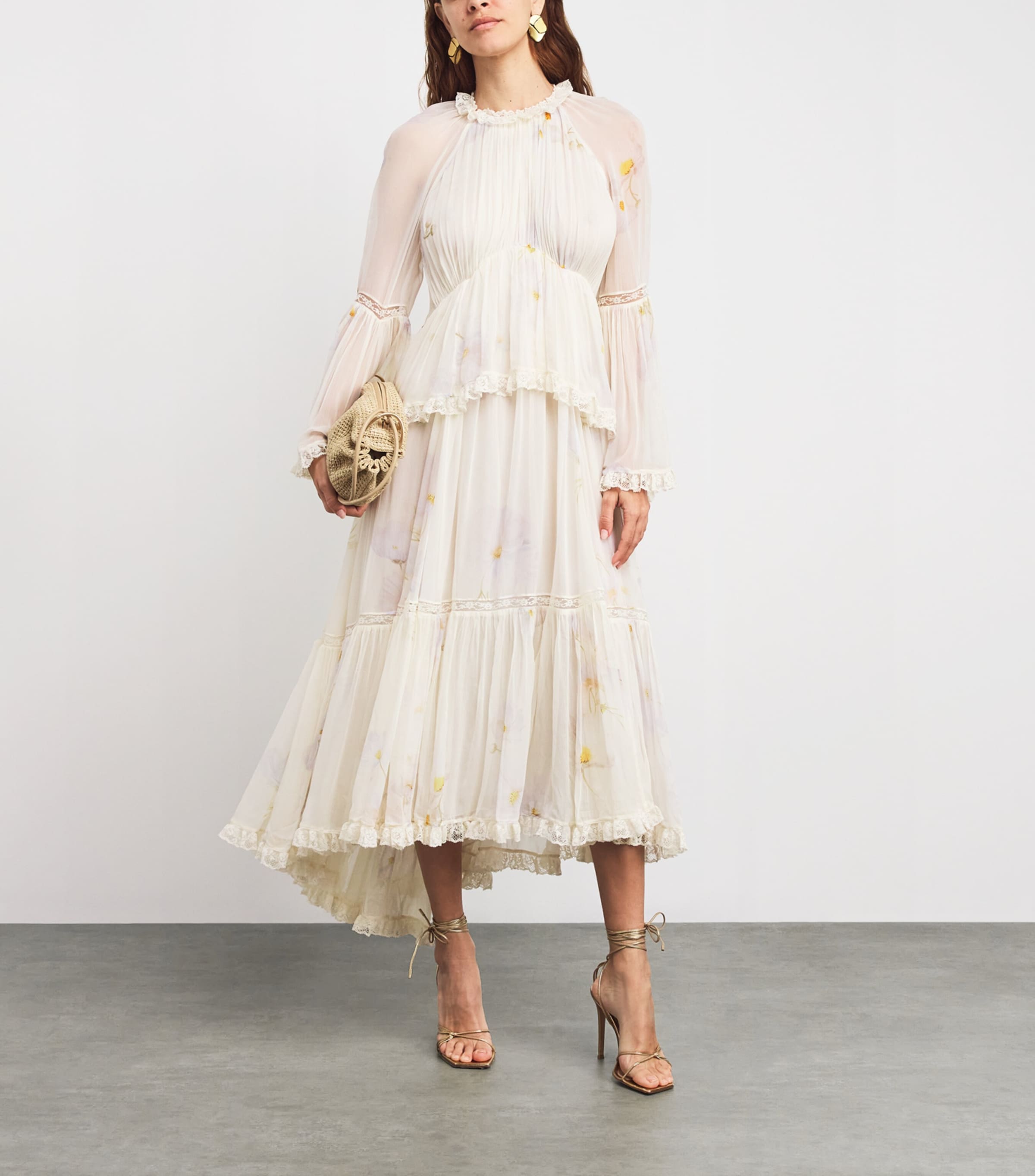 Memento Peplum Flutter Midi Dress CDAS/CREAM DAISY Image 2