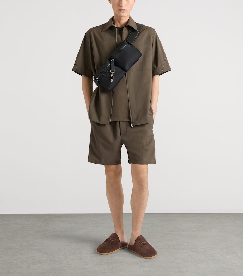 Givenchy Mens Elasticated Couture Seam Shorts Image 2