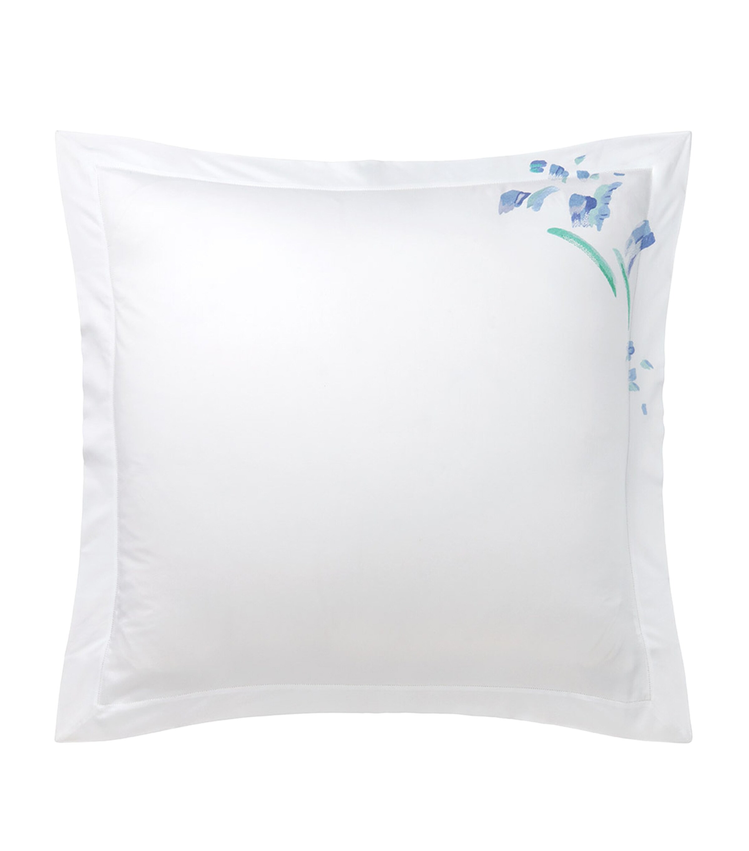 Yves Delorme Couture Pima Cotton Abysses Square Oxford Pillowcase Pair (65cm x 65cm) Image 2