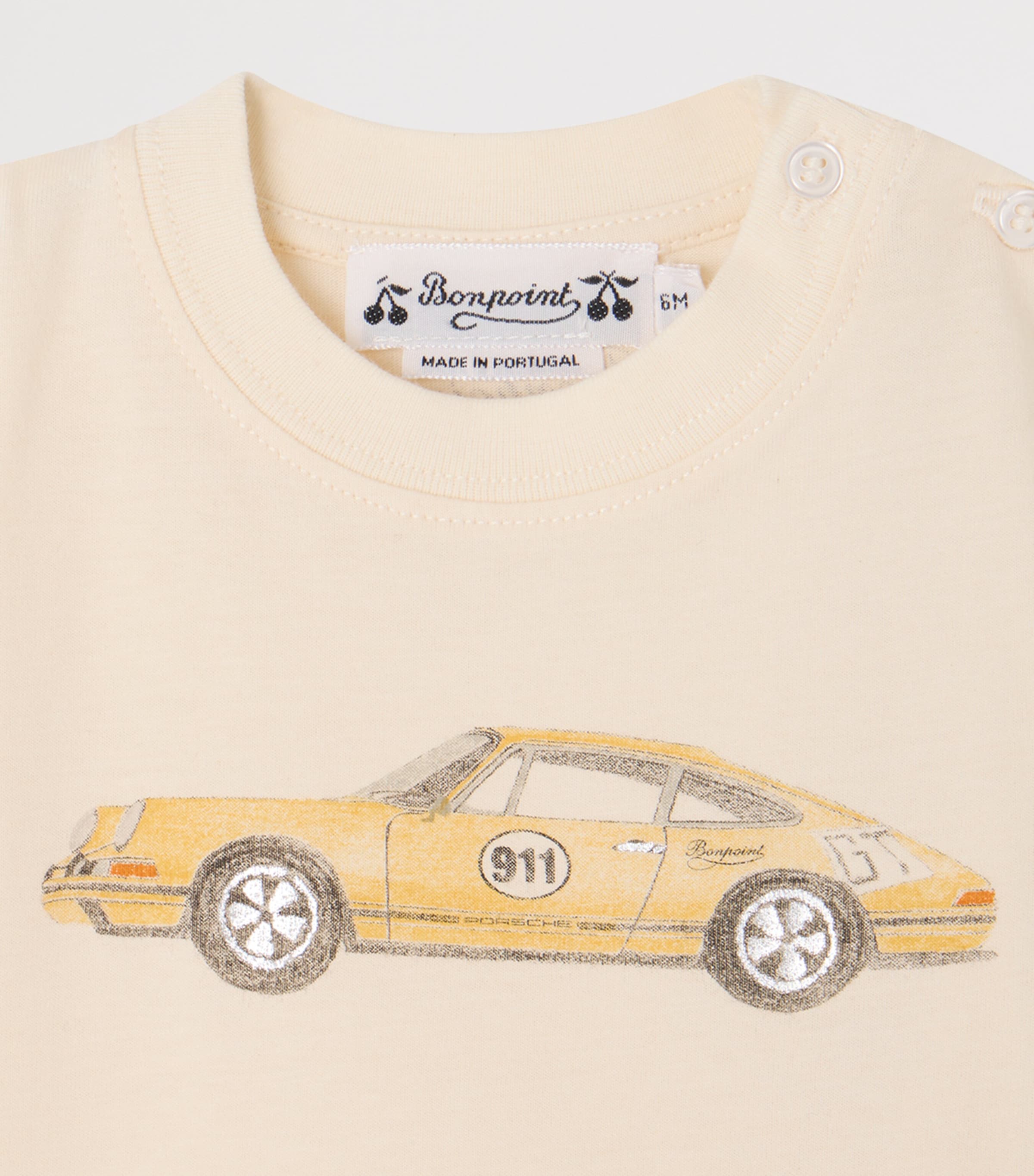 Bonpoint x Porsche T-Shirt (6-18 Months) Upb Ivoire Image 3