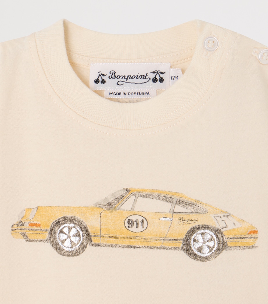 Bonpoint x Porsche T-Shirt (6-18 Months) Upb Ivoire Image 3