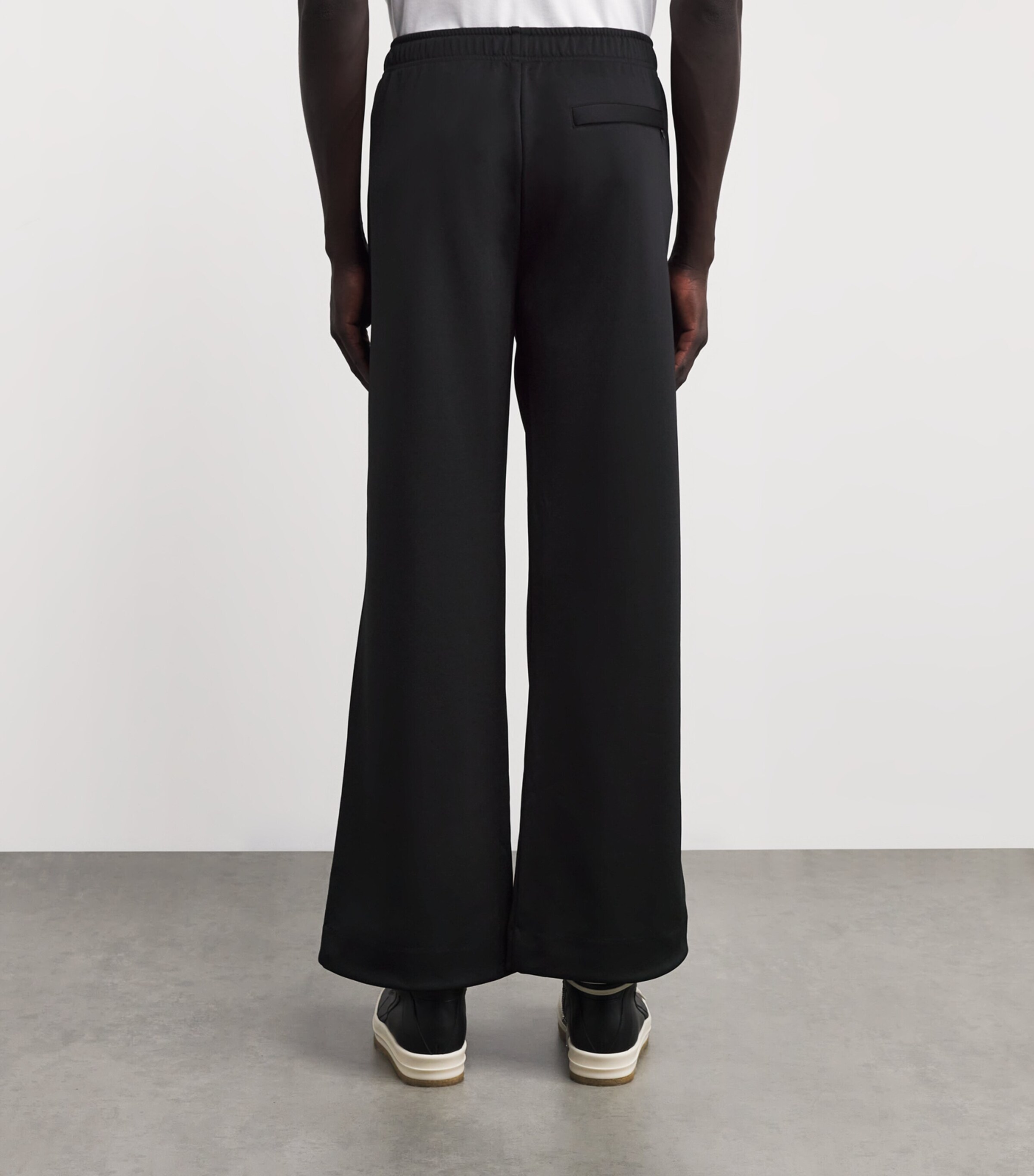 Jersey Pintuck Sweatpants BLACK Image 4