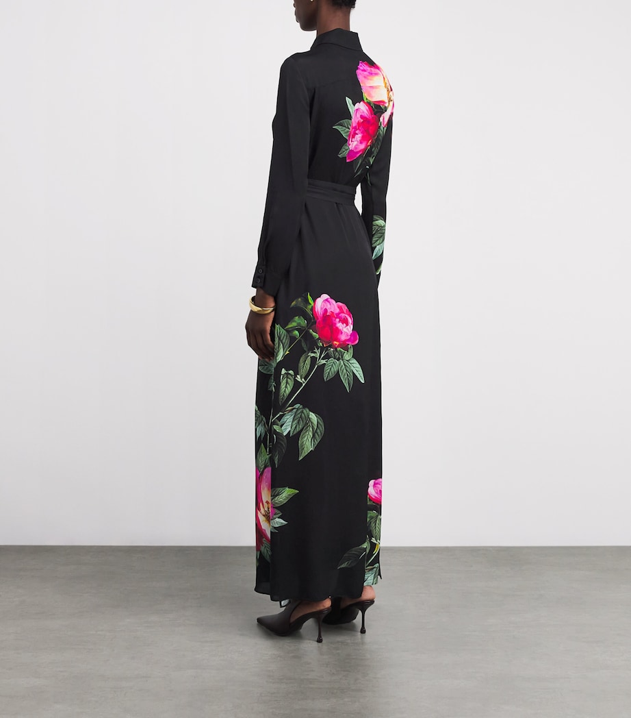 Floral Chassidy Shirt Dress E034 EMPRS BLM BLACK Image 4