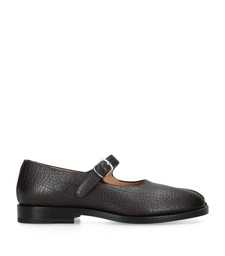 Leather Tabi Mary Jane Shoes BLACK/COMB Image 1