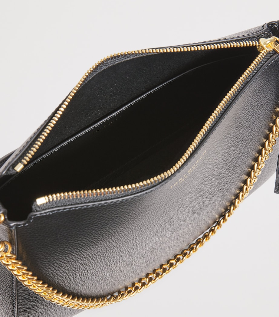 Leather Perry Shoulder Bag 001 BLACK Image 4