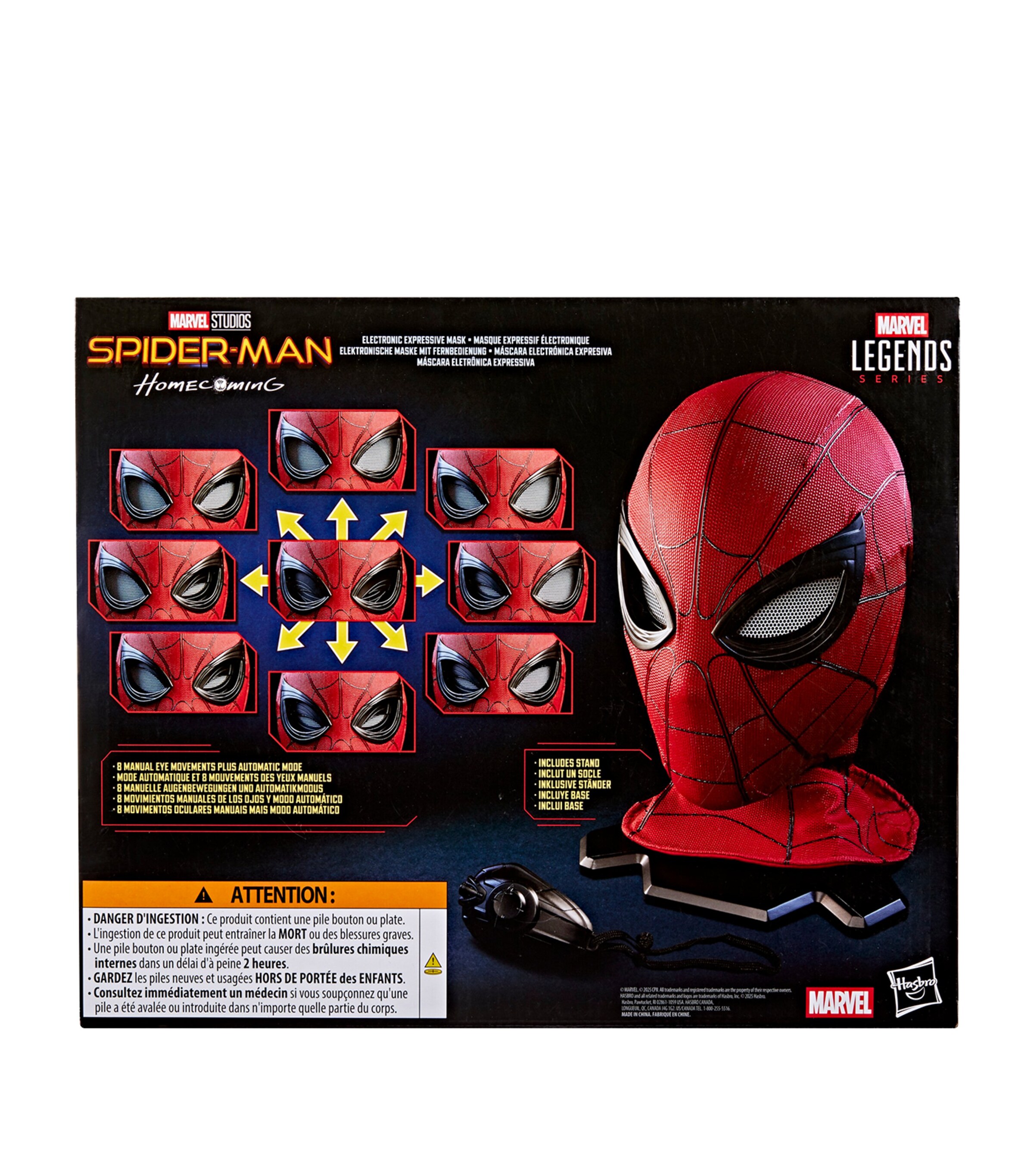 Marvel Marvel Legends Series Spider-Man Electronic Expressive Mask Image 4