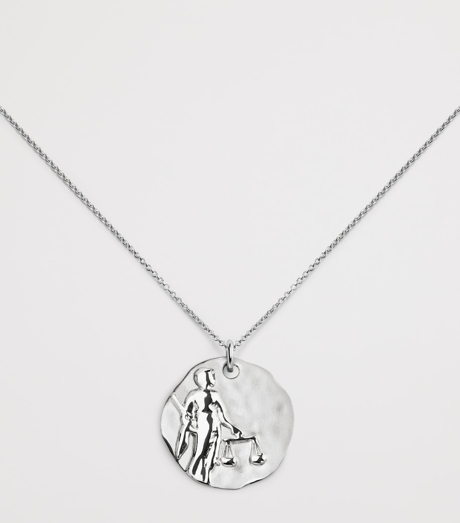 Monica Vinader Sterling Silver Libra Zodiac Necklace Sterling Silver Image 4