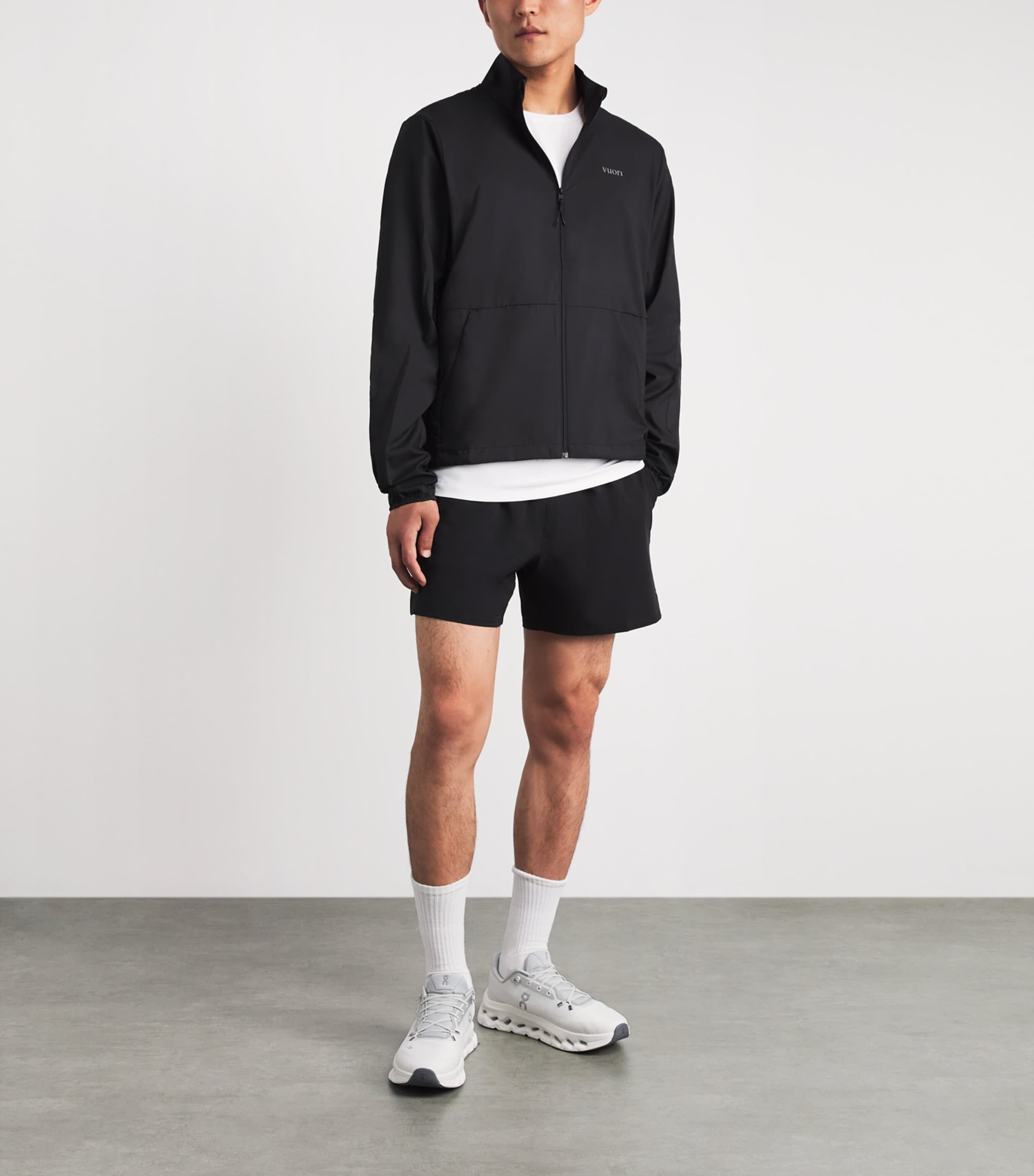 VUORI Mens Terrain Track Jacket Blk Black Image 2