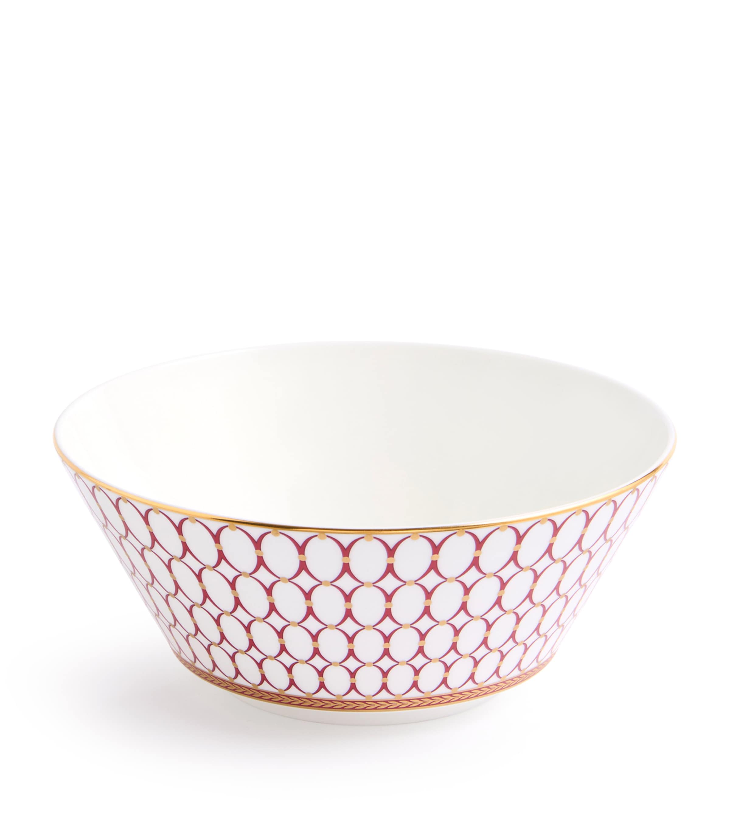 Wedgwood Bone China Renaissance Soup Bowl In Red