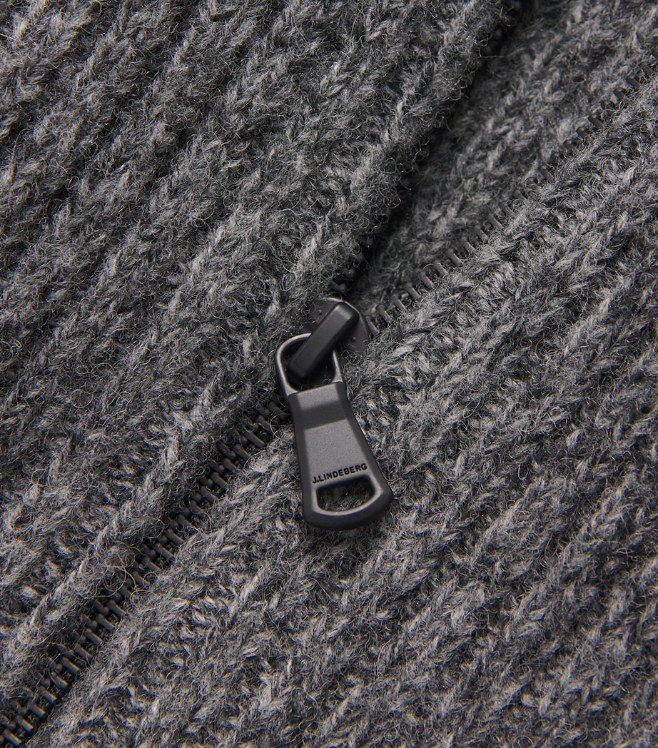 Wool-Blend Victor Half-Zip Sweater DARK GREY MELANGE Image 5