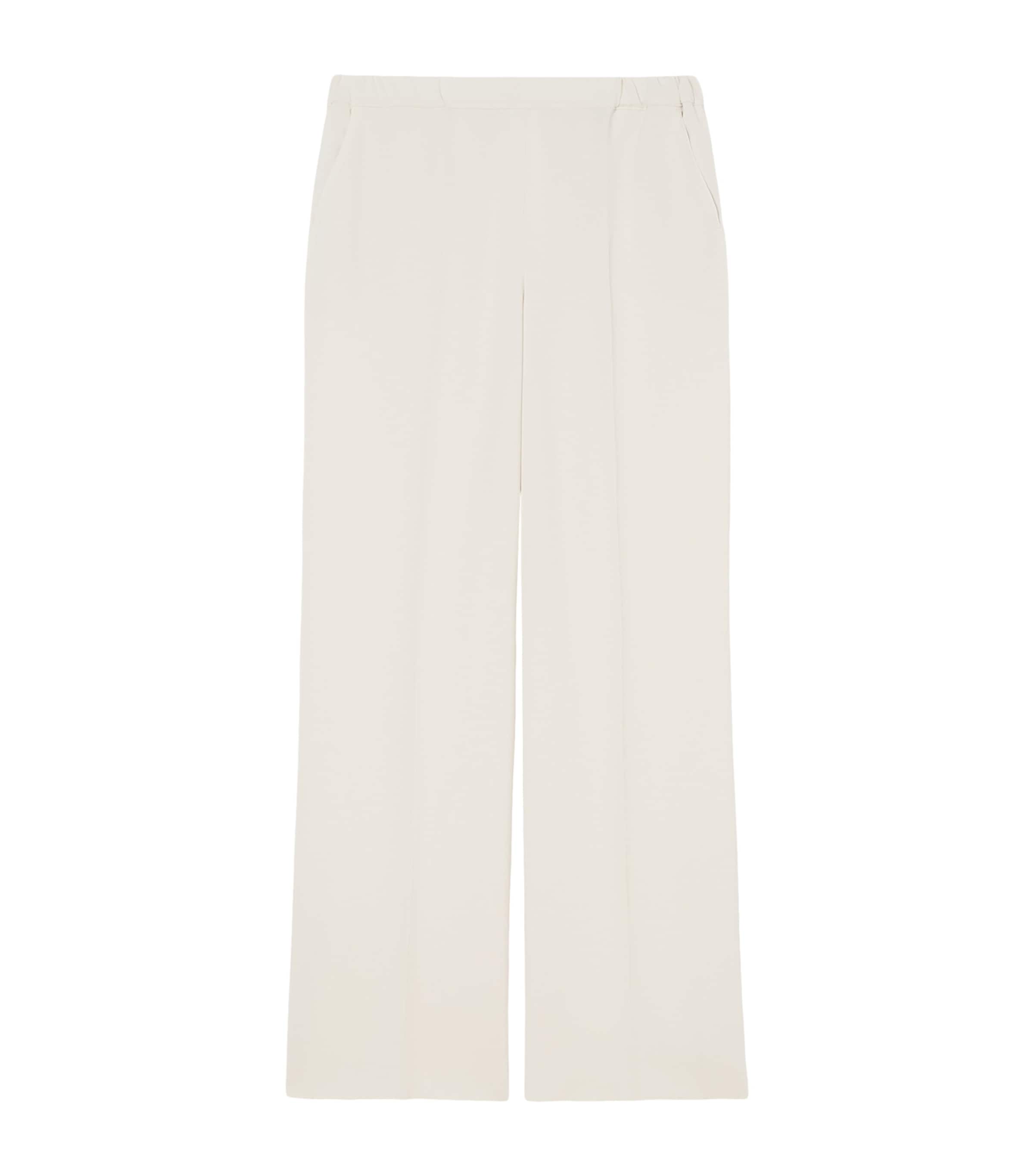 Marina Rinaldi Womens Wide-Leg Tailored Trousers Ice Image 1
