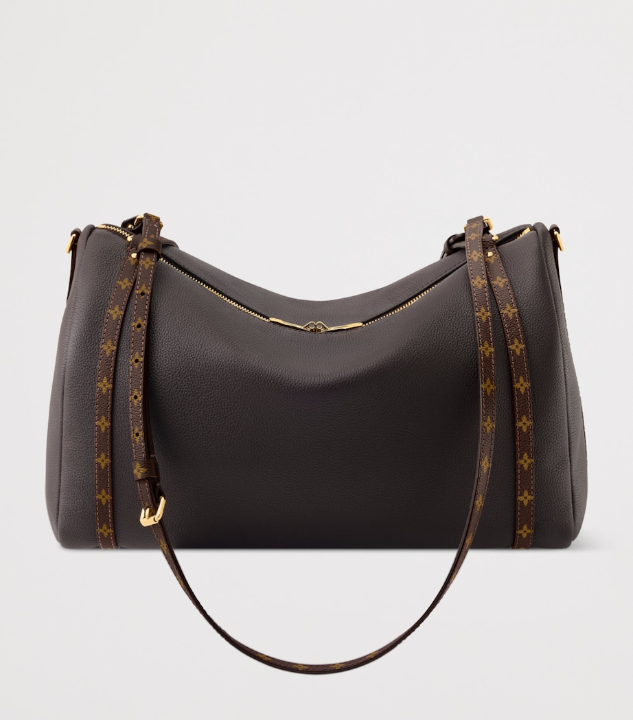 Calfskin Express MM Shoulder Bag BROWN Image 8