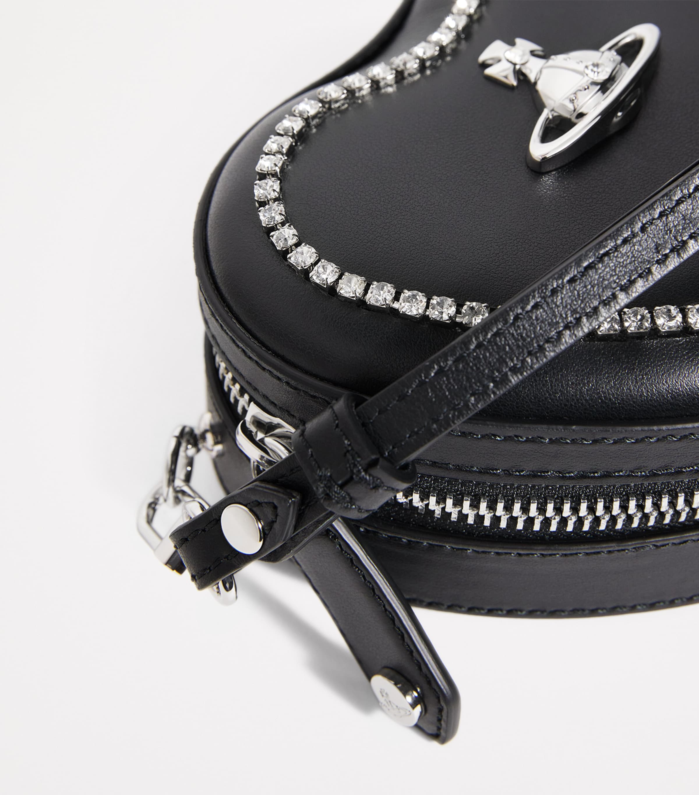 ショルダーバッグ・ポシェット Mini Heart Crossbody Bag Vivienne Westwood Belle Heart Mini Bag | Black | FARFETCH JO