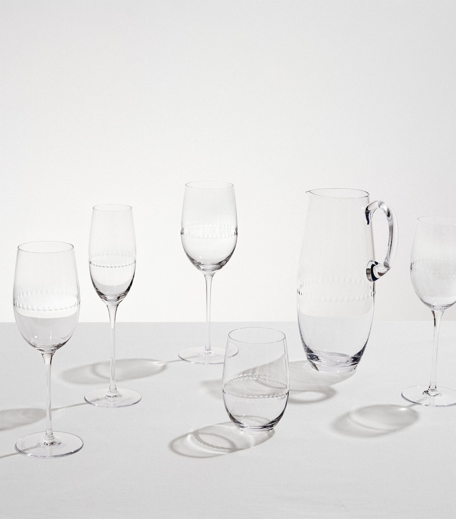 Christofle Set of 2 Perles White Wine Glasses (200ml) Image 4