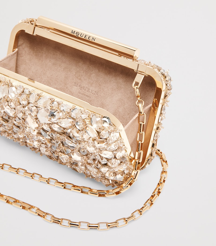 Leather T-Bar Box Clutch Bag 7050 Image 5