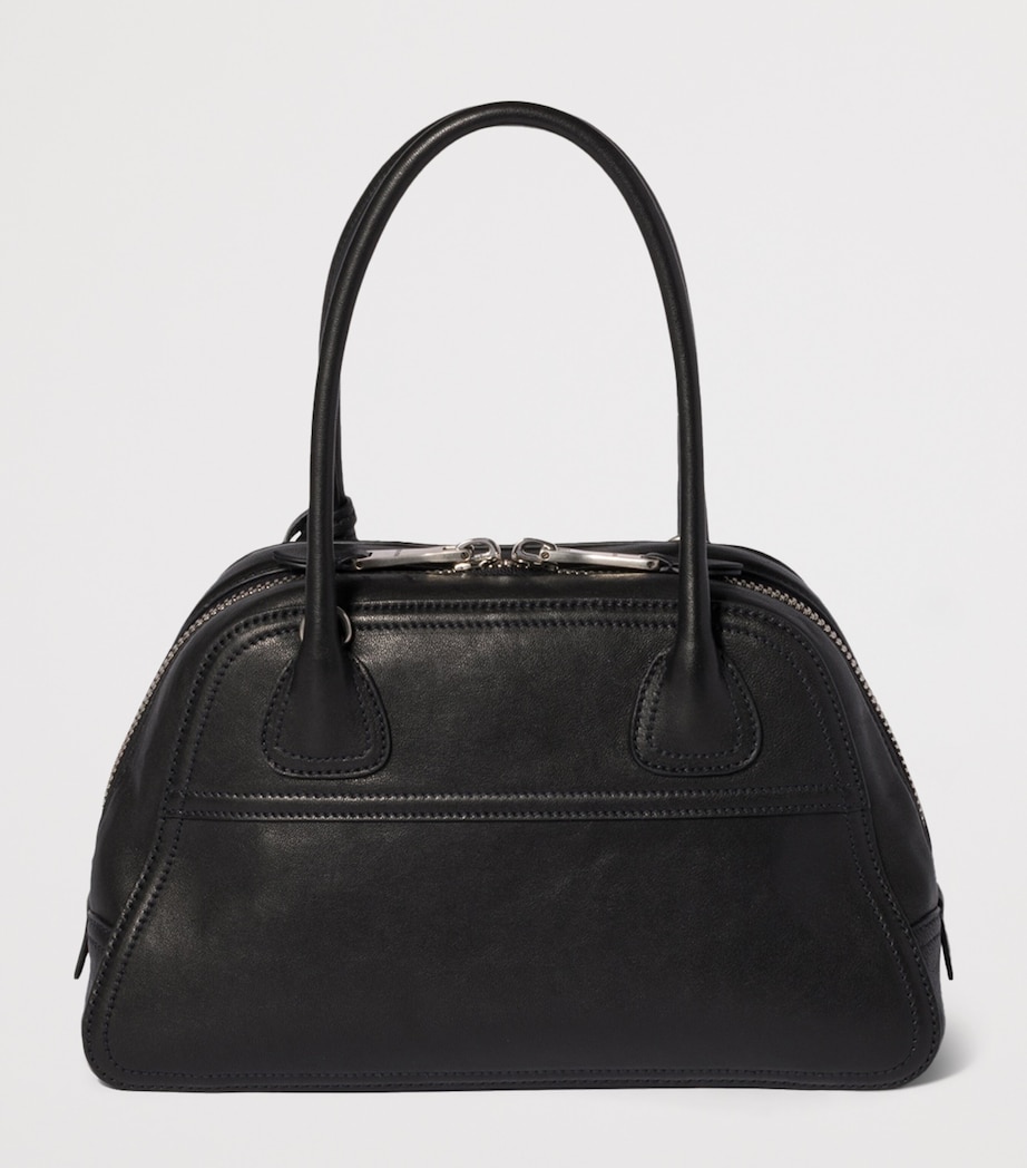 Miu Miu Nappa Leather Vivant Top-Handle Bag Black Image 3