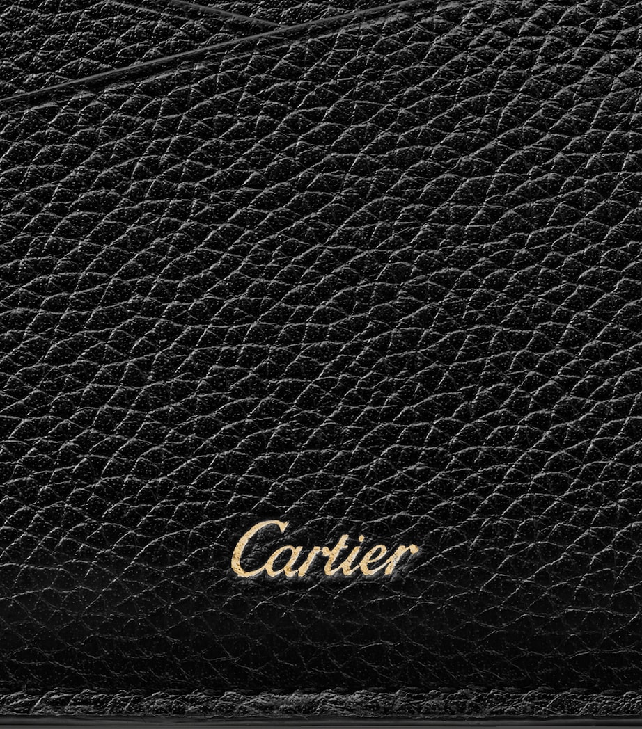 Leather Panthère de Cartier Card Holder BLACK Image 4