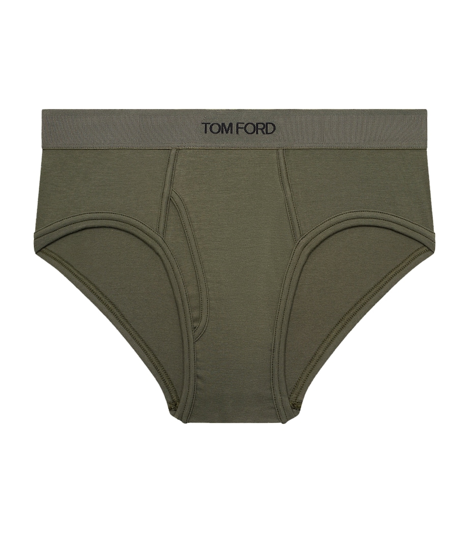 Stretch-Cotton Logo Briefs IS309 Image 1