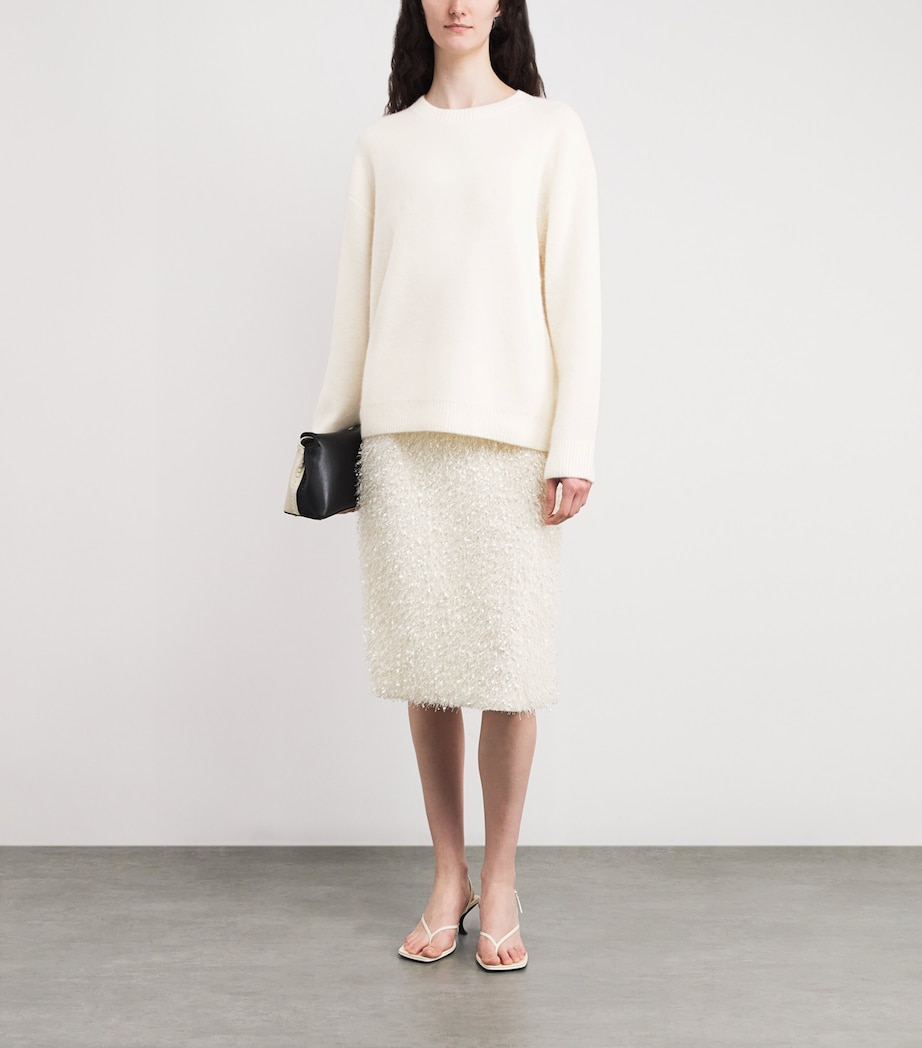 Cashmere Crew-Neck Sweater 101OWH Image 2