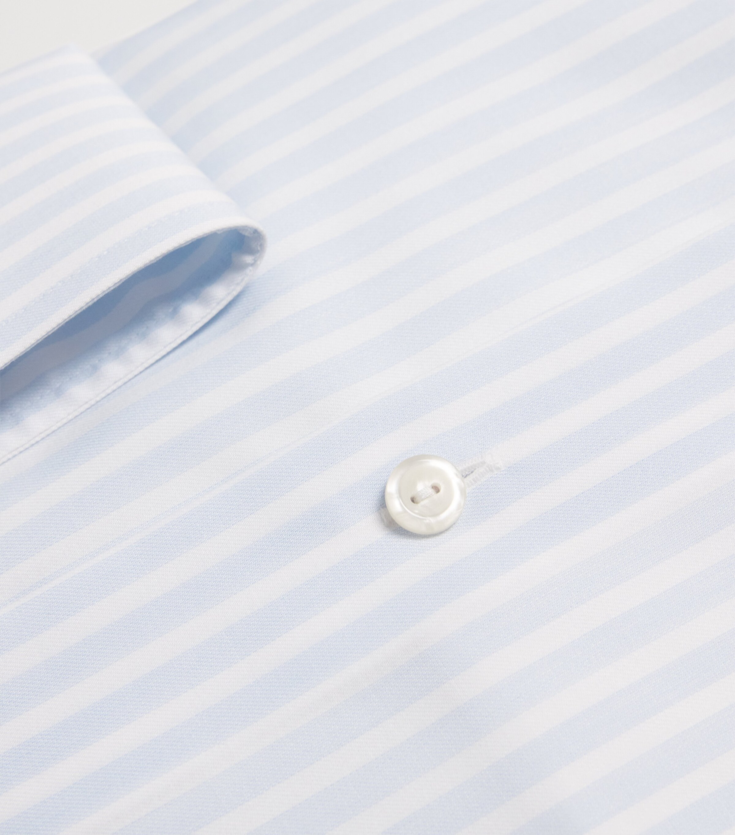 Cotton Twill Stripe Slim Shirt 22LIGHT BLUE Image 5