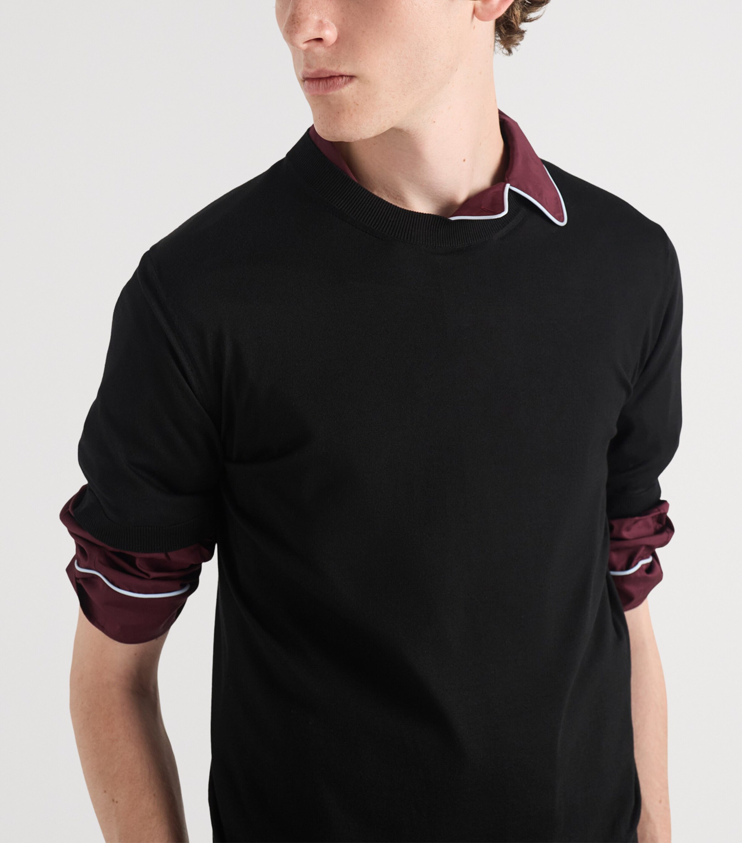 Silk Short-Sleeve Sweater F0002 Image 3