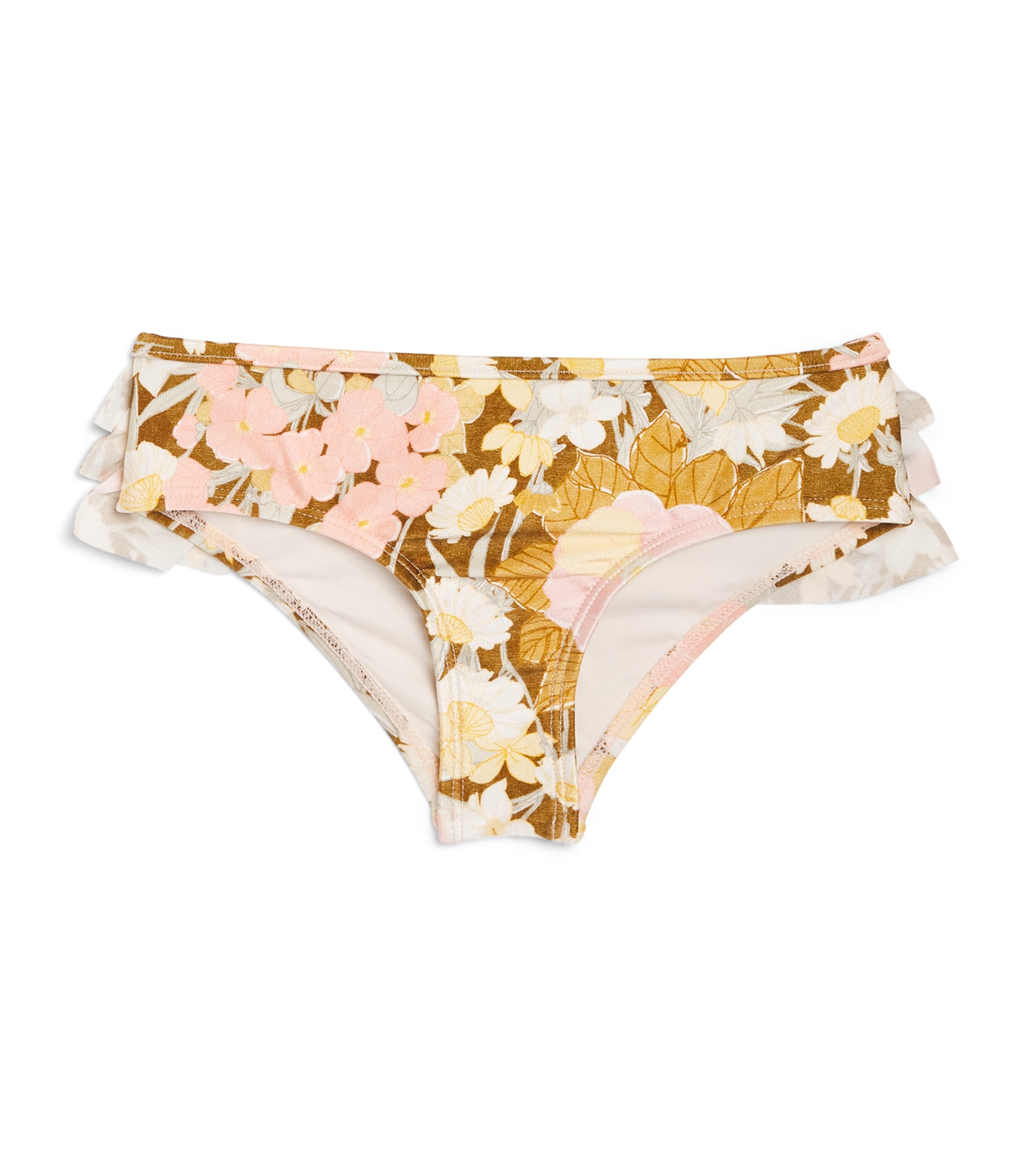 ZIMMERMANN RUFFLED POP BIKINI BOTTOMS 