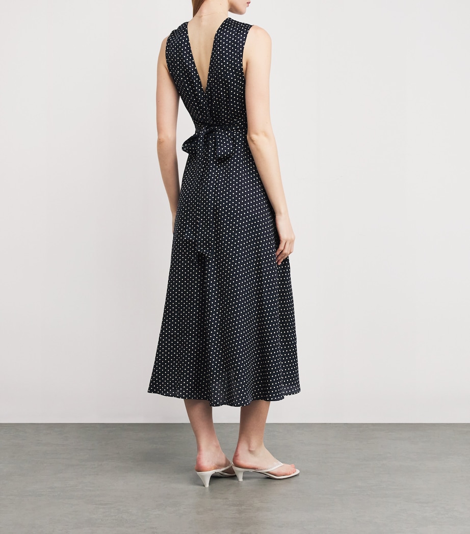 Silk-Blend Tahlia Midi Dress HEPBURN DOT Image 3