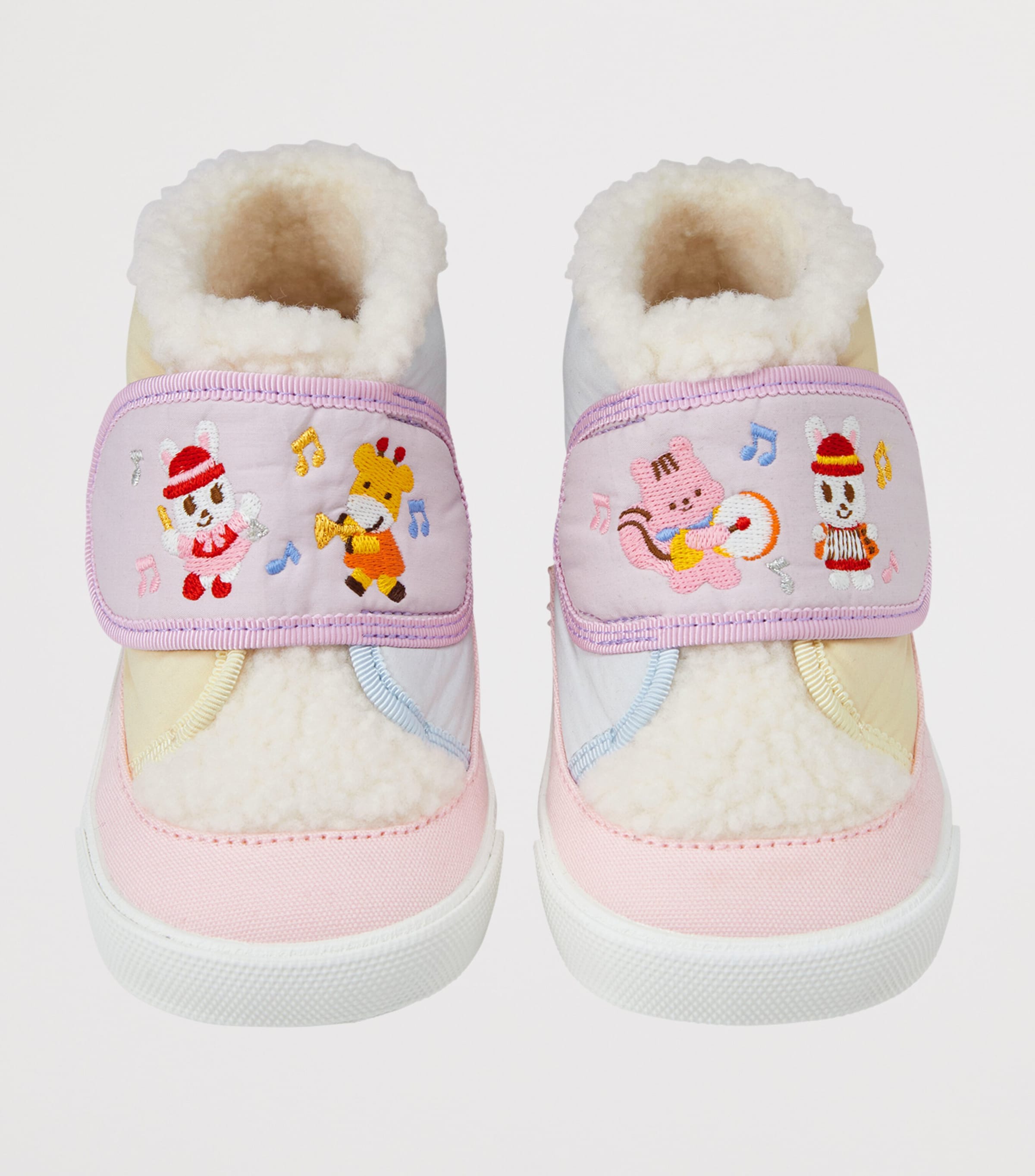 Miki House Embroidered Velcro Sneakers Image 4