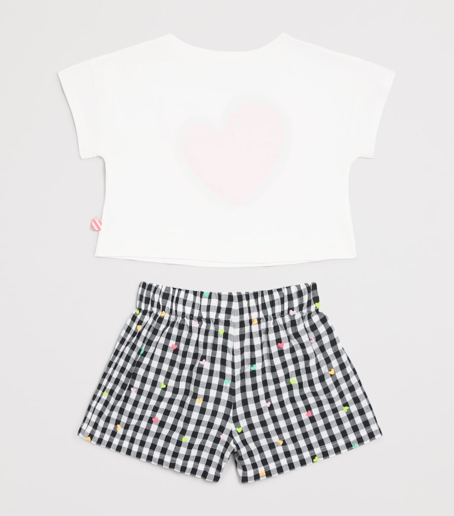 Cotton T-Shirt and Shorts Set (2-12 Years) 10PWHITE Image 2