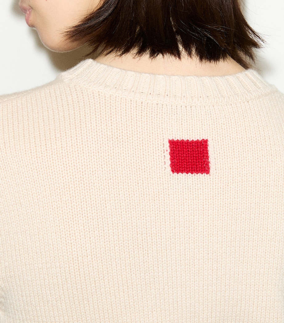 MAX&Co. Womens Wool-Cashmere Sweater Beige Image 5
