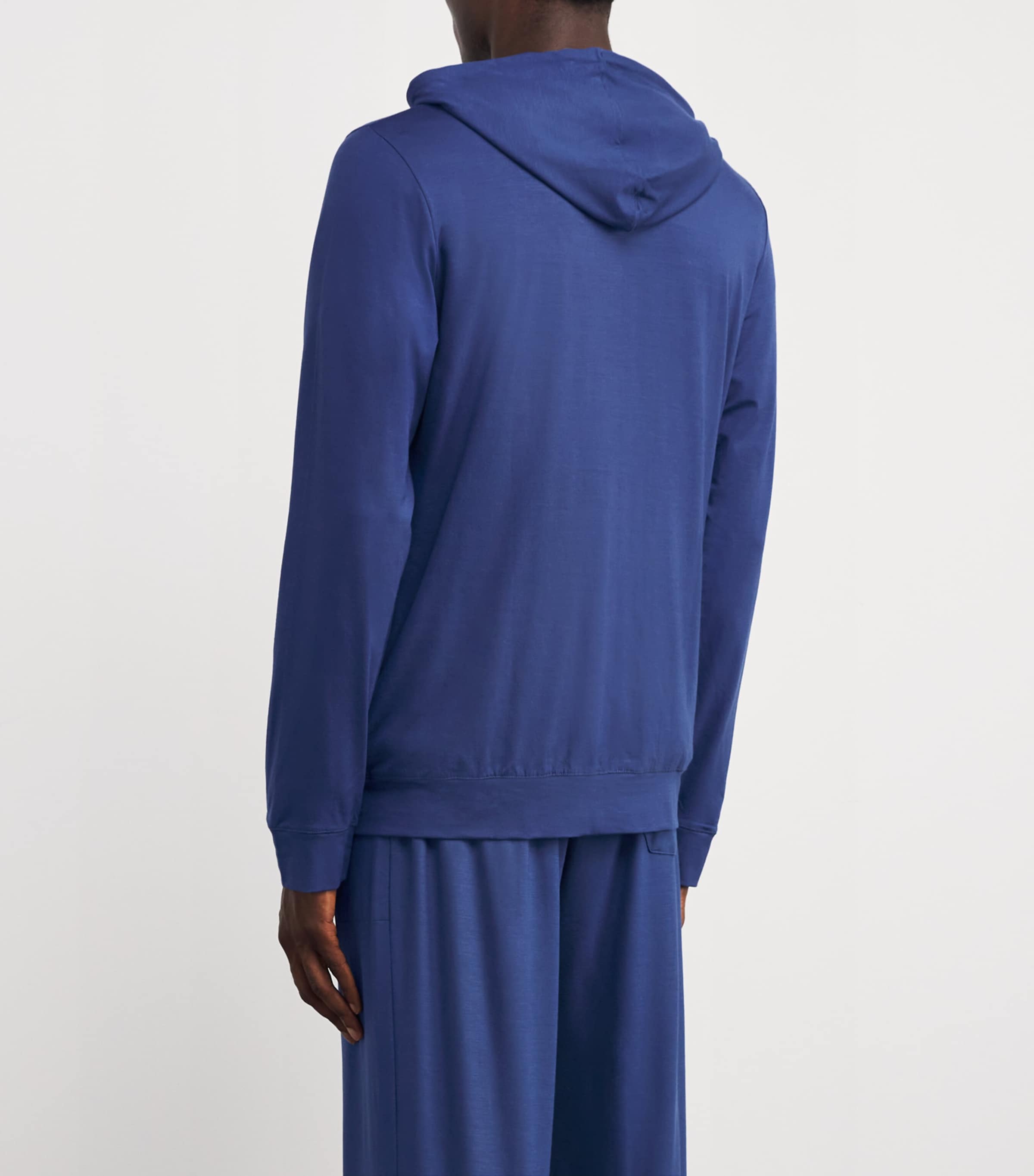 Micromodal Zipped Hoodie BLUE Image 4