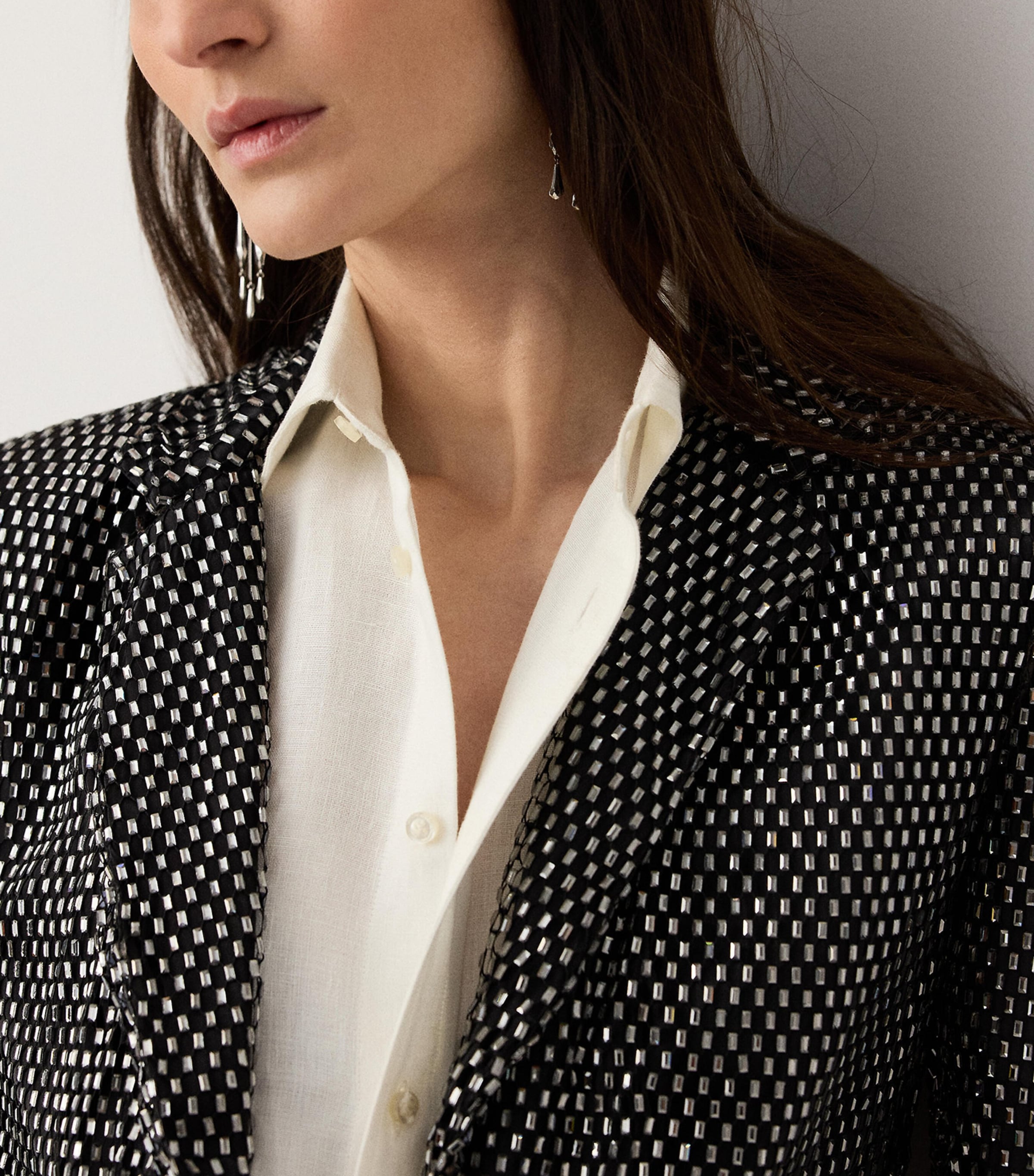 Ralph Lauren Collection Womens Embellished Brynn Jacket Black Image 6